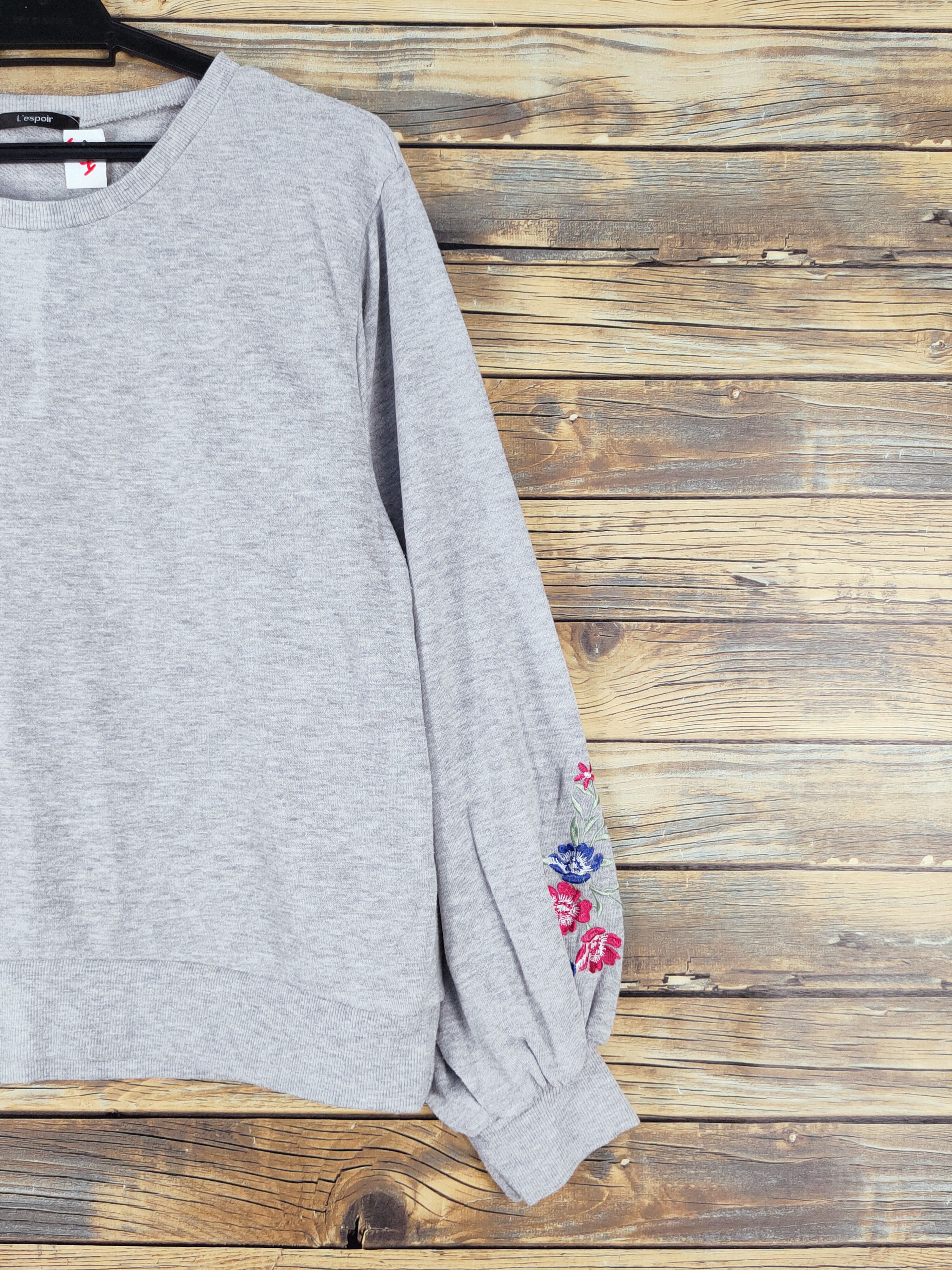 Japanese Brand × Vintage L'espoir Gray Sweatshirts #W1164 Size L / US 10 / IT 46 - 5 Thumbnail