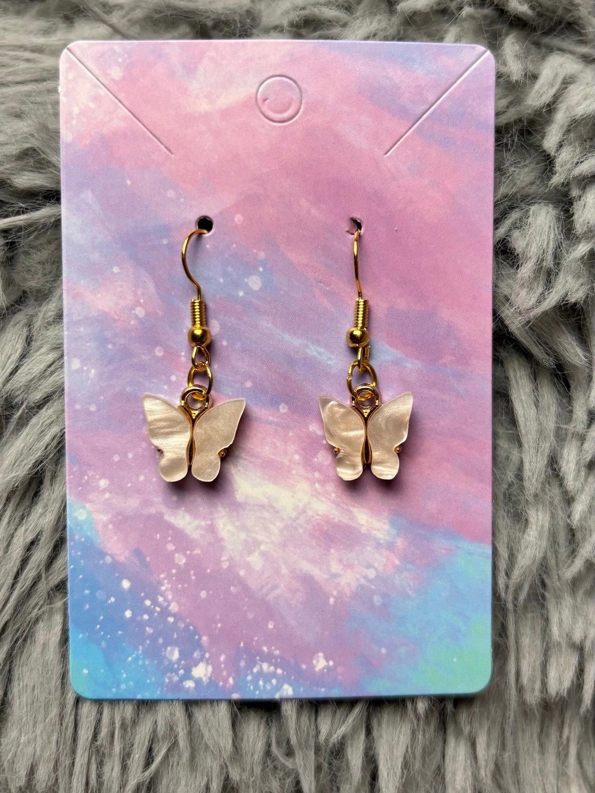 Handmade Handmade earrings marble butterfly Size ONE SIZE - 1 Preview
