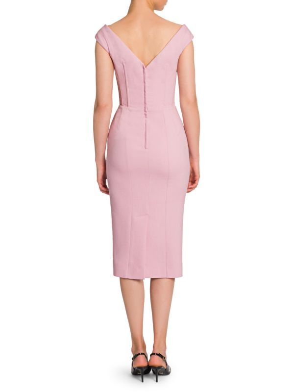 Dolce & Gabbana o1y0825 Sleeveless Midi Dress in Pink Size L / US 10 / IT 46 - 3 Thumbnail