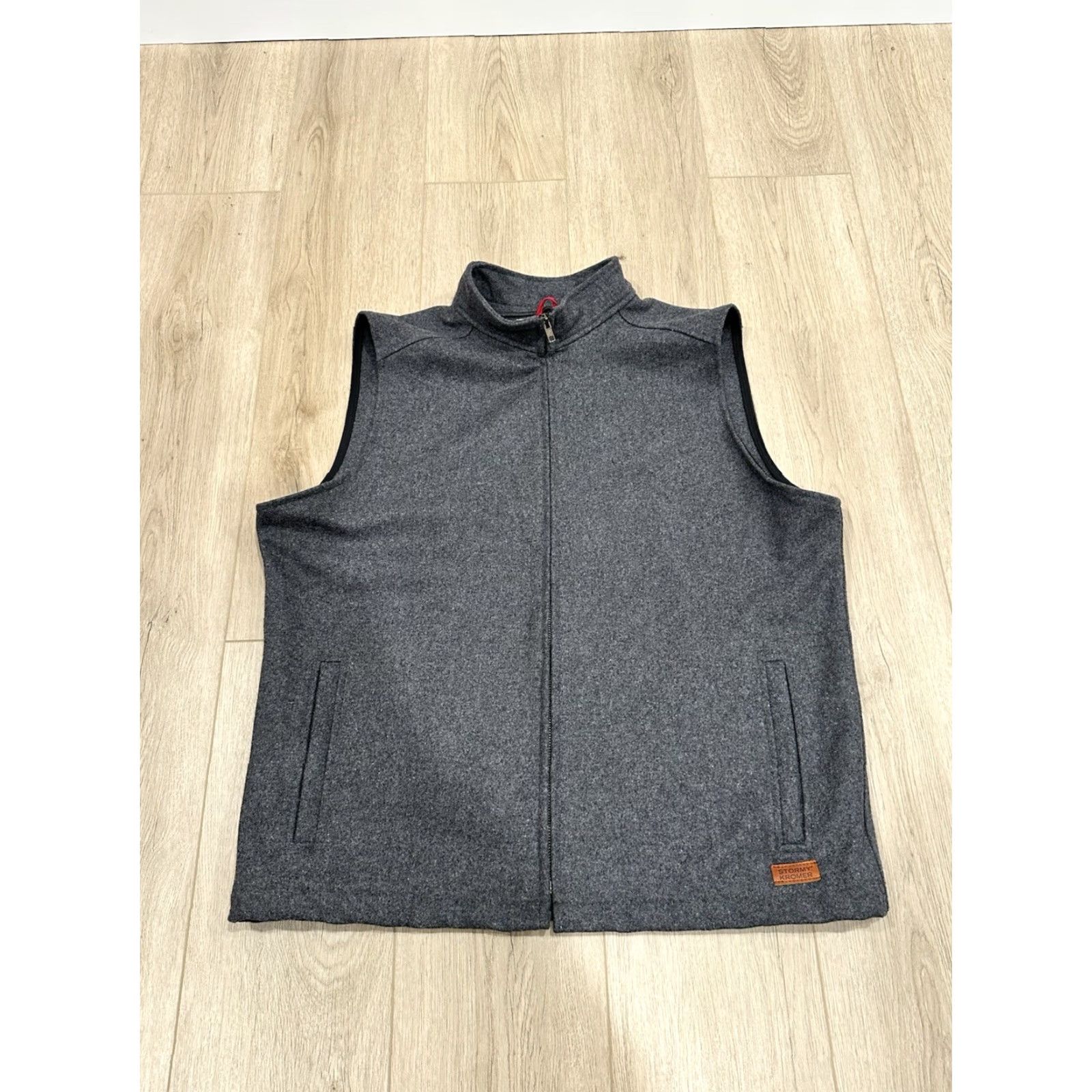Vintage Stormy Kromer Vest Mens XL Wool Blend Full Zip Gray Outdoor Size US XL / EU 56 / 4 - 2 Thumbnail