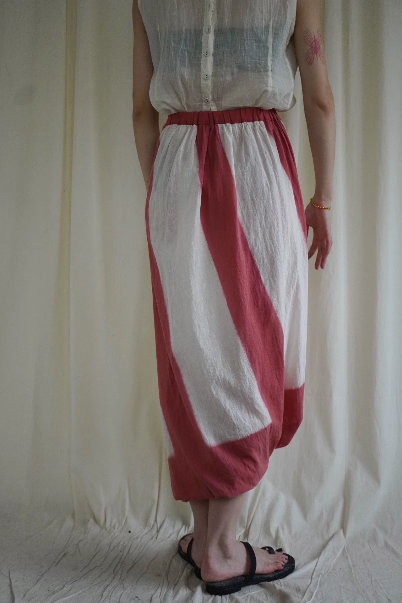 Issey Miyake Issey Miyake 1986 Pale Pink Cotton Skirt S 9/10 Size 26" / US 2 / IT 38 - 9 Thumbnail