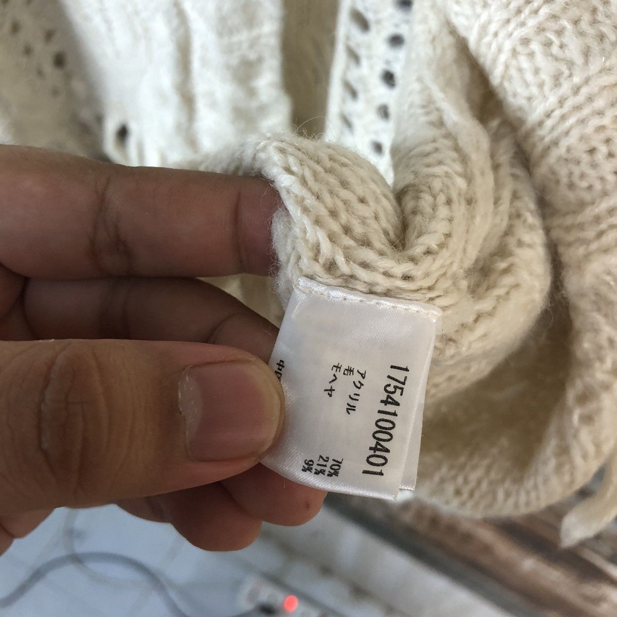 Cloak Olive Des Olive White Hoodie Knitwear #A1309 Size US M / EU 48-50 / 2 - 11 Thumbnail