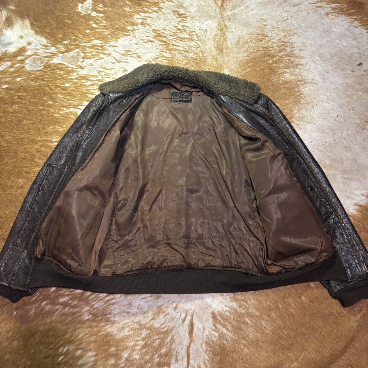 Other Korea War G-1 Flight Jacket 55J14 Burjac Sportswear Size 40 Size US M / EU 48-50 / 2 - 14 Thumbnail