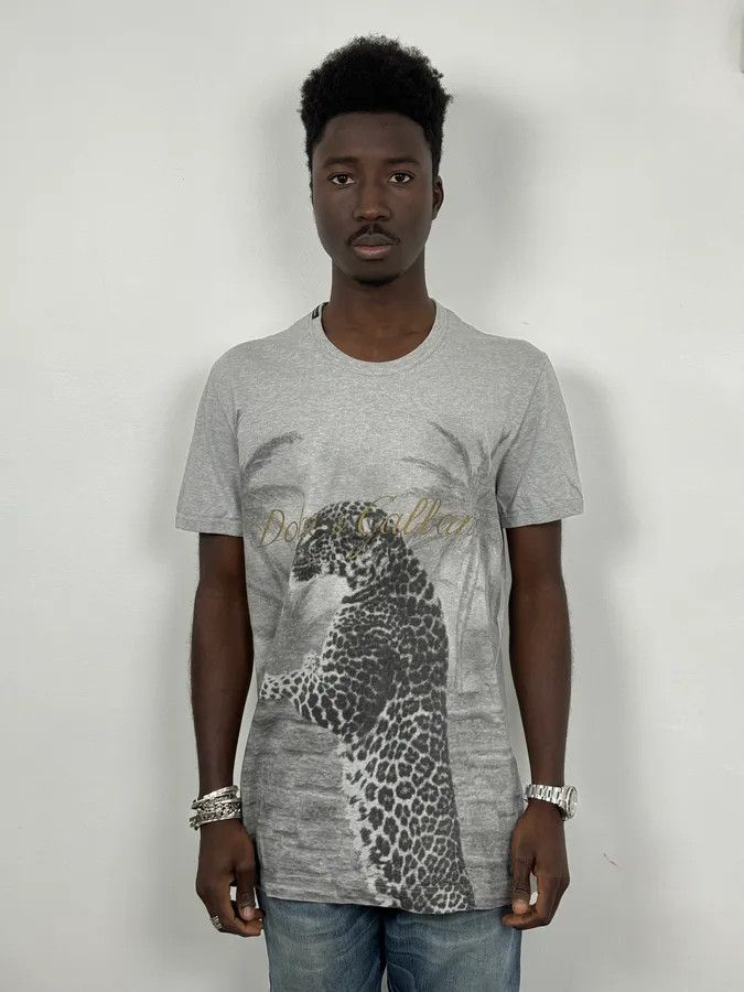 Dolce & Gabbana FW2004 Dolce & Gabbana Leopard Grey T-Shirt Size US M / EU 48-50 / 2 - 3 Thumbnail