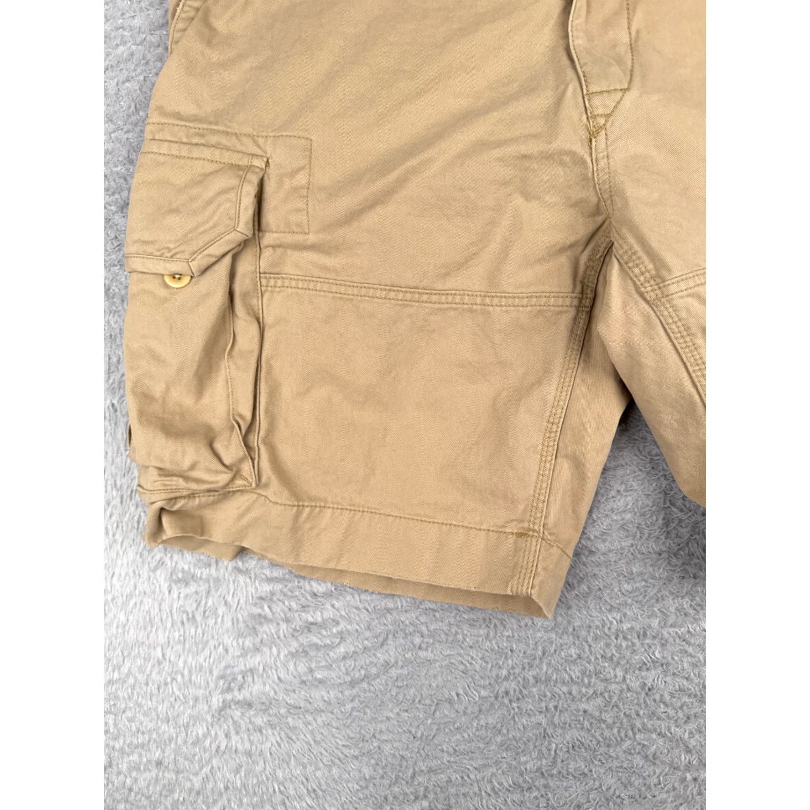 Polo Ralph Lauren Polo Ralph Lauren Shorts Men 38 Beige Cargo 100% Cotton Twill Hiking Camp 37x10 Casual Travel Workwear Mens Size US M / EU 48-50 / 2 - 3 Thumbnail
