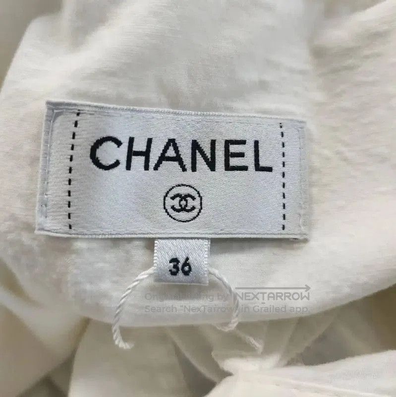 Chanel Chanel Cream Cotton Women's Jacket . Size M / US 6-8 / IT 42-44 - 3 Thumbnail
