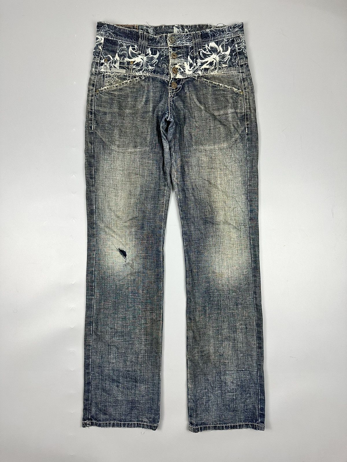 Marithe + Francois Girbaud Distressed Vintage Marithe Francois Girbaud Denim Size US 32 / EU 48 - 1 Thumbnail