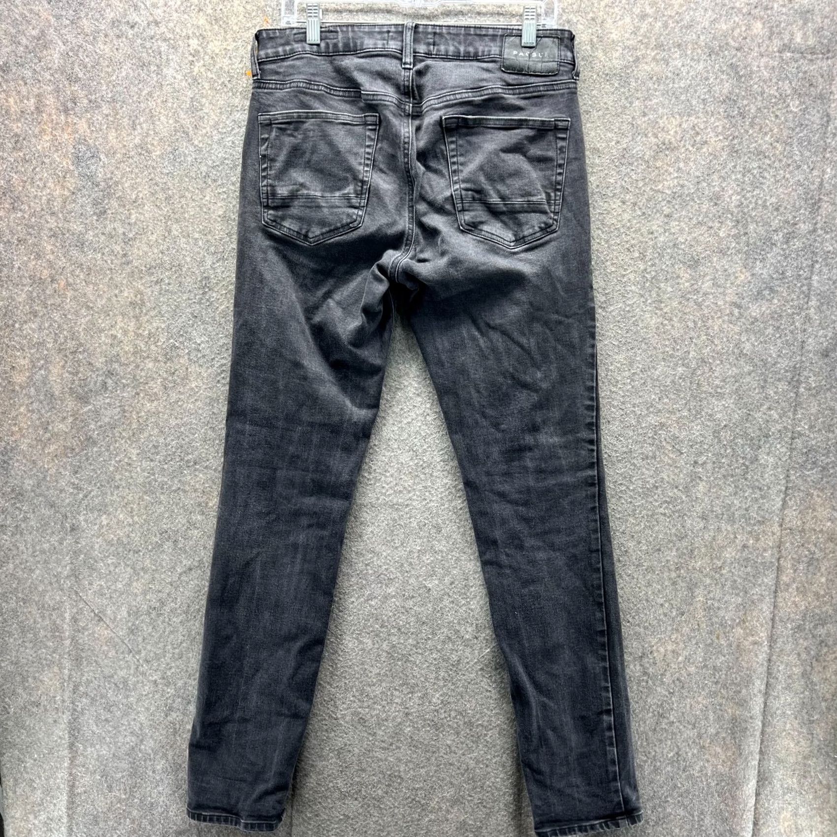 Pacsun PacSun Jeans Mens 32 Black Men 32x34 Adult Grey Denim Slim Fit Active Stretch Casual Size US 32 / EU 48 - 2 Thumbnail