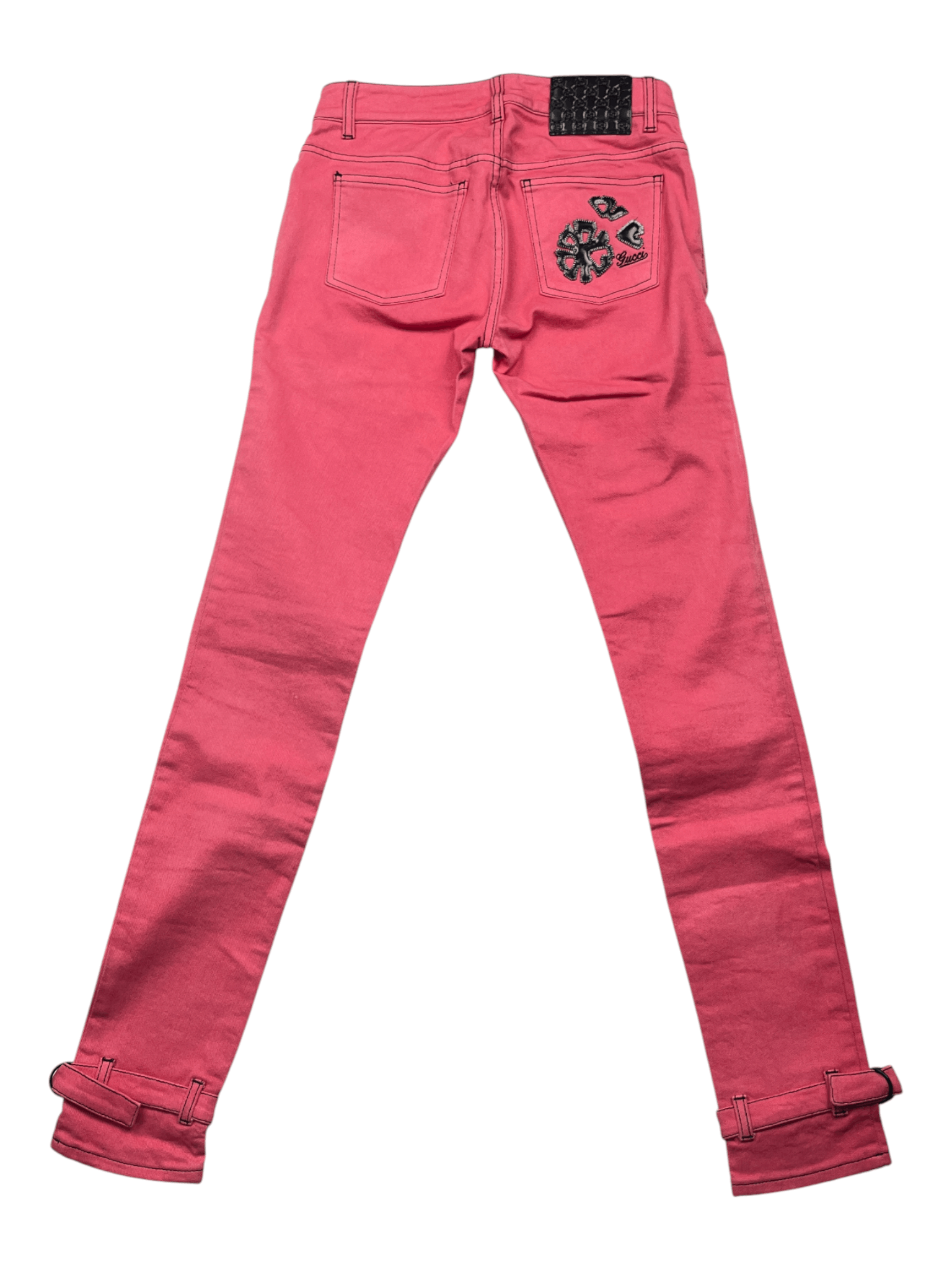 Gucci Gucci Pink Jeans With Ankle Strap Size 27" / US 4 / IT 40 - 2 Thumbnail