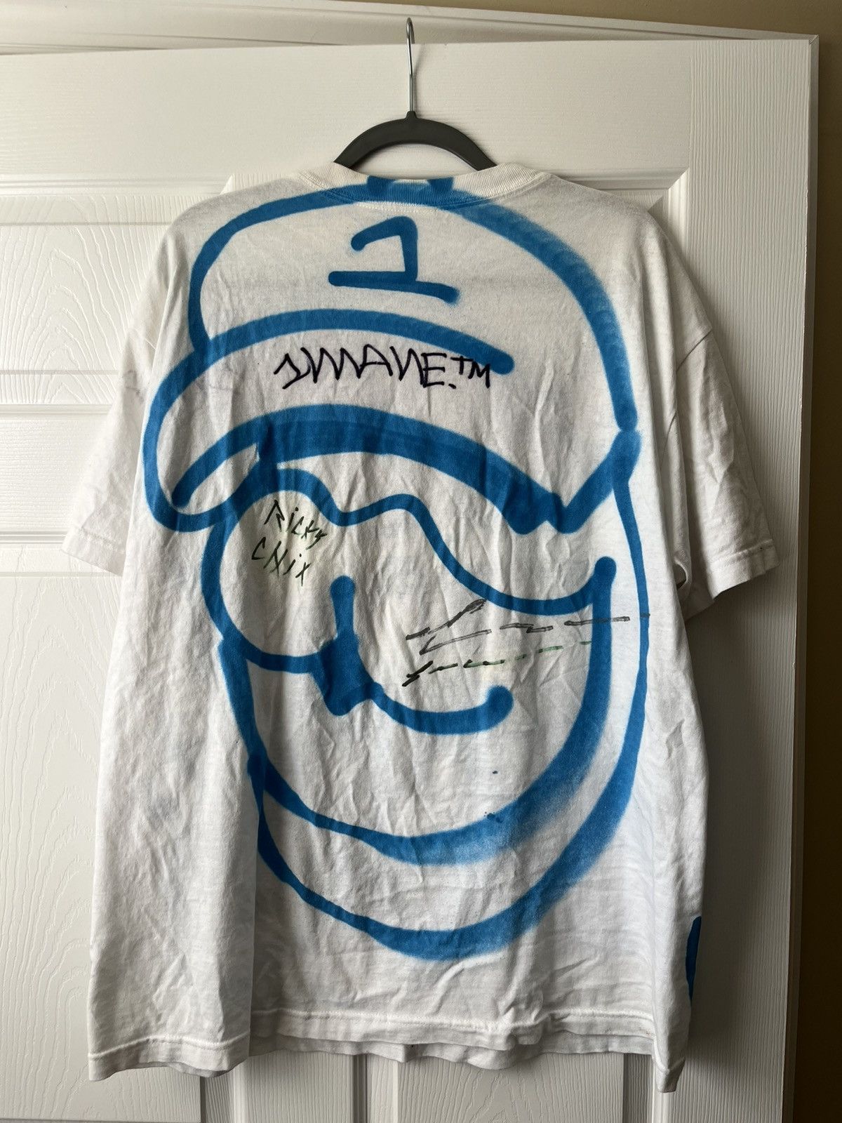 Drain Gang × Haunted Mound × Rap Tees *RARE Signed Joeyy + Shed Theory Tee HANDMADE by Joeyy Size US XL / EU 56 / 4 - 2 Thumbnail