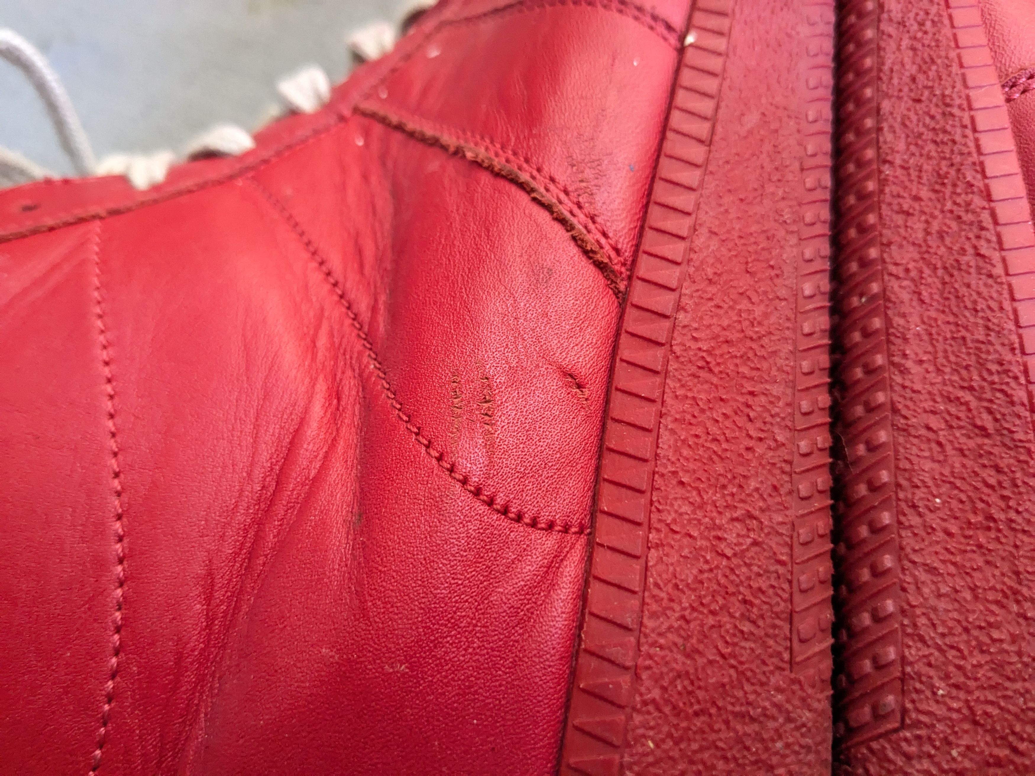 Maison Margiela Maison Margiela GAT Replica Red Paint Splatter 9 42 Leather Size US 9 / EU 42 - 11 Thumbnail