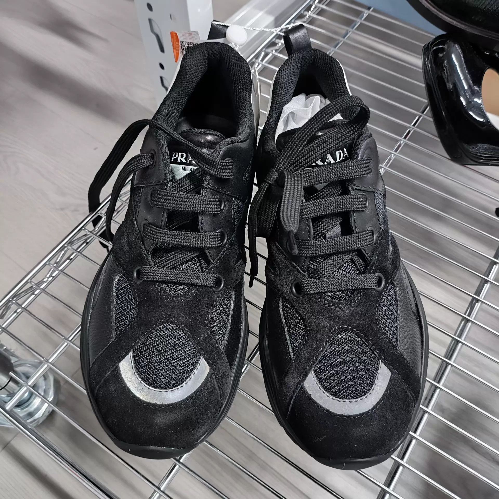 Prada Prada black sneakers US 5 99 New Size US 5 / IT 35 - 1 Thumbnail