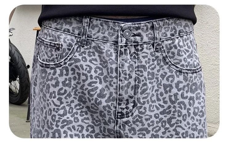 Japanese Brand × Vintage Streetwear Leopard Print Loose Casual Jeans Pants Size US 30 / EU 46 - 6 Thumbnail