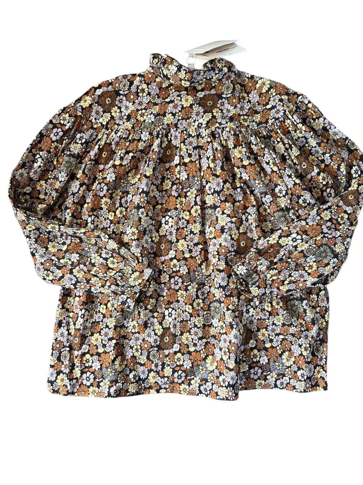 Antik Batik Antik Batik Colline Floral High Neck Blouse | XS Size XS / US 0-2 / IT 36-38 - 2 Thumbnail