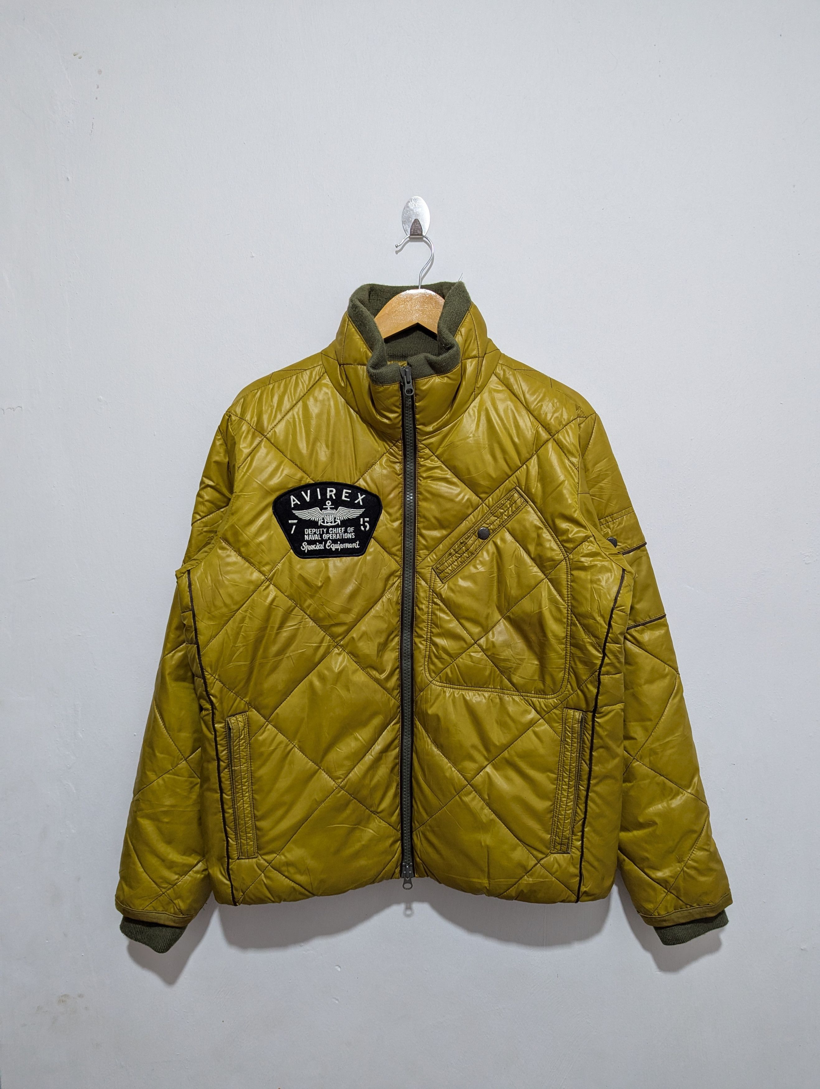 Avirex Air Force Avirex Puffer Jacket Mustard Size US L / EU 52-54 / 3 - 2 Thumbnail