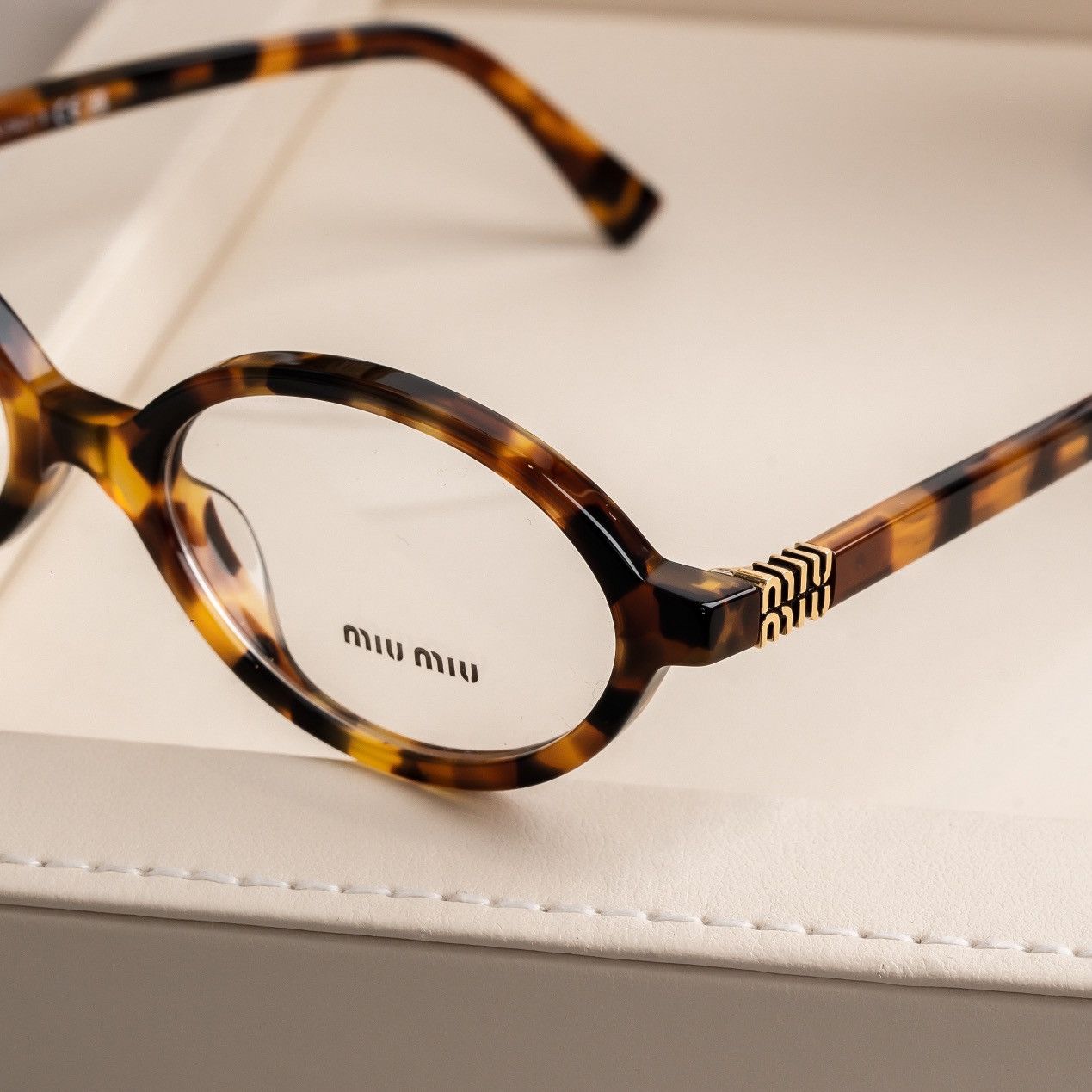 Miu Miu MIU MIU 0MU 01XV 19P1O1 GLASSES Size ONE SIZE - 2 Thumbnail