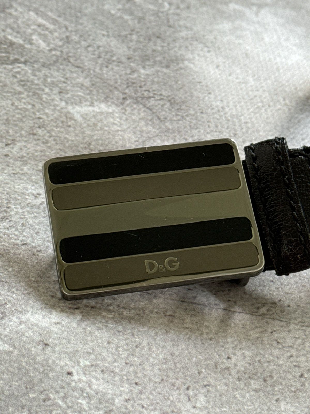 Dolce & Gabbana Dolce Gabbana black leather belt Size ONE SIZE - 4 Thumbnail