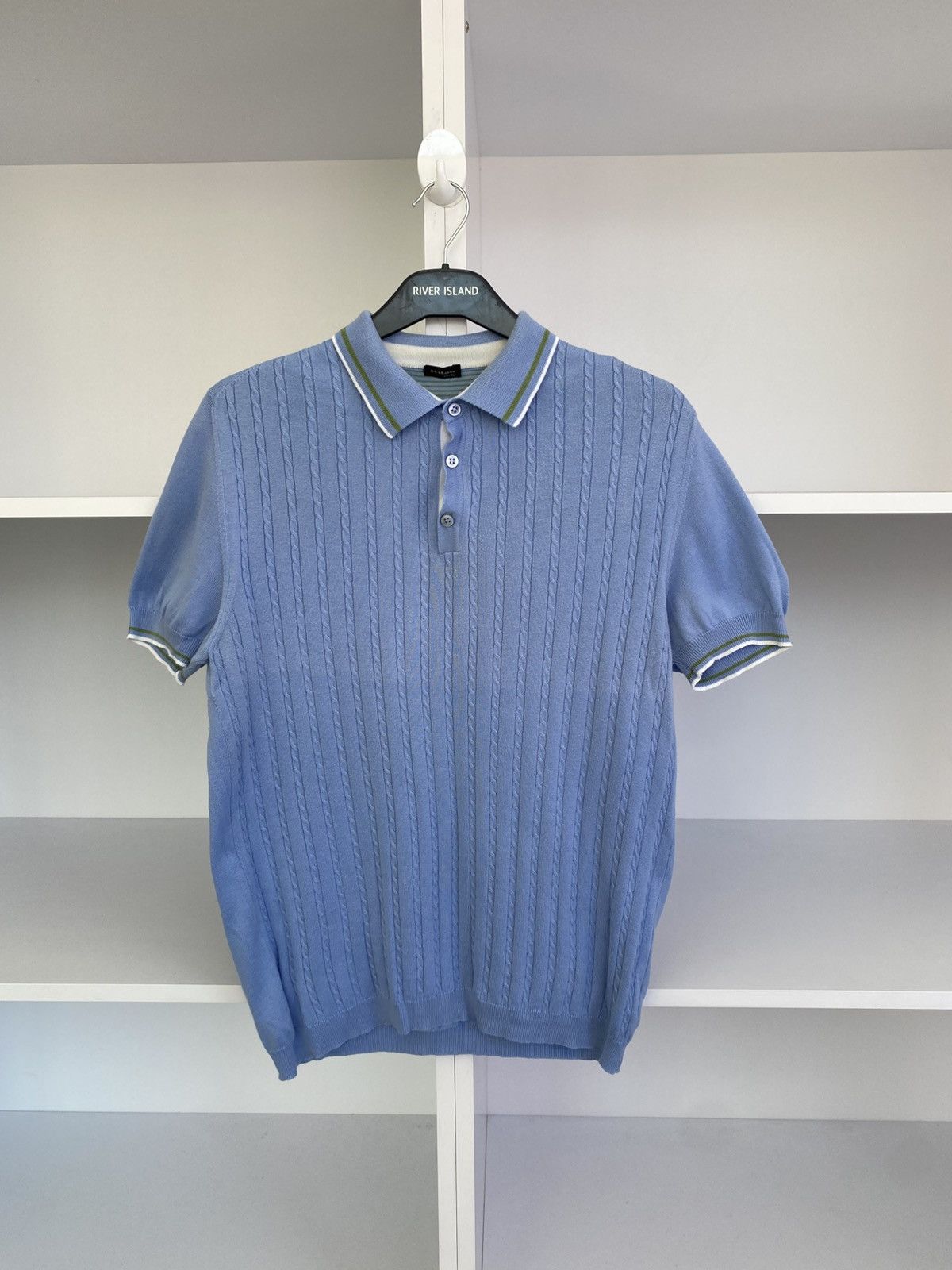 Kiton Vintage Kiton Rib Knit Polo T-Shirt Size US M / EU 48-50 / 2 - 1 Thumbnail