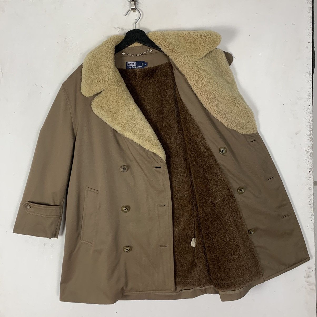 Polo Ralph Lauren Vintage Polo Ralph Lauren Luxury Outwear Sherpa Long Jacket Size US L / EU 52-54 / 3 - 5 Thumbnail