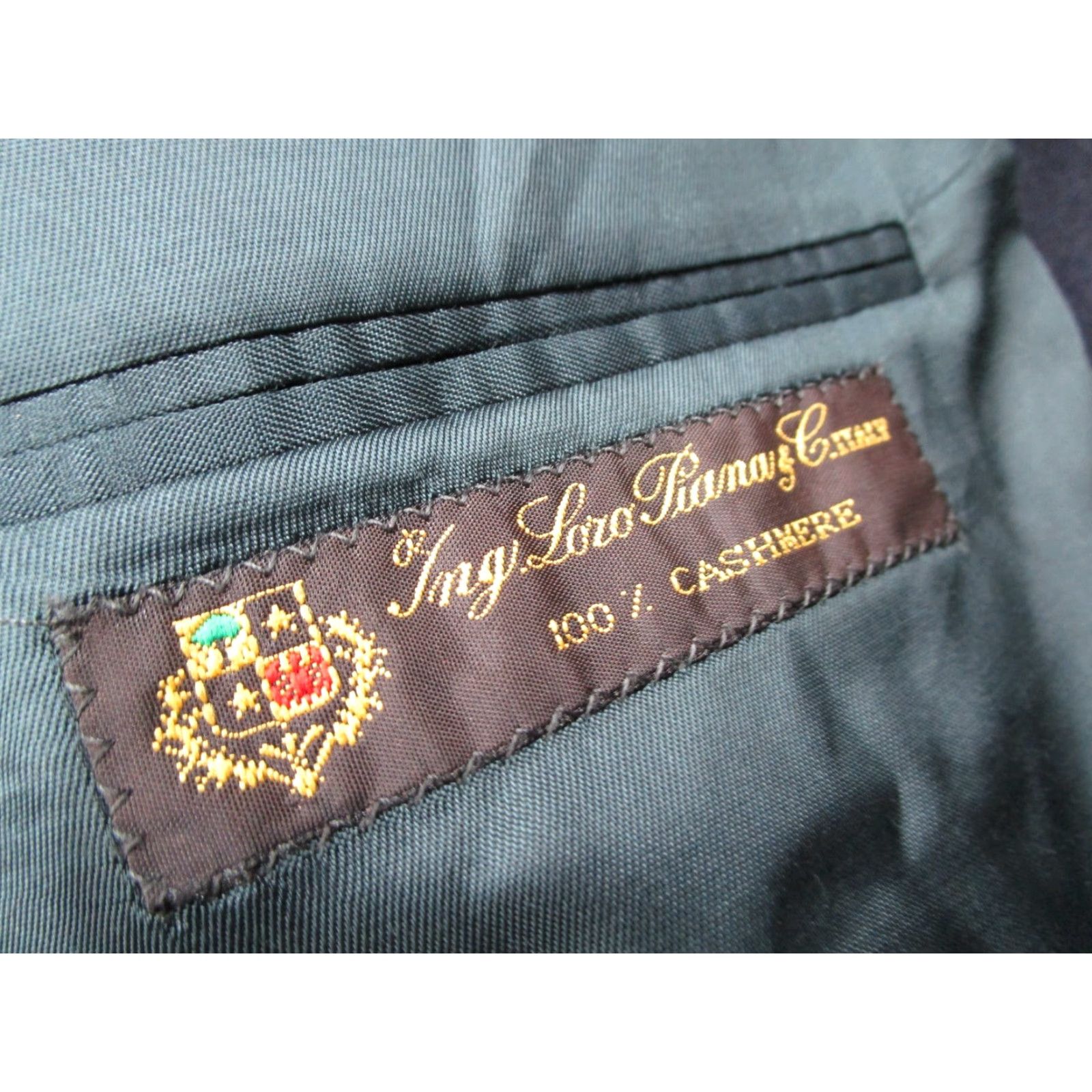 Vintage BARNEYS NEW YORK LORO PIANA Jacket Mens 42 Long Blue Blazer Size 42R - 3 Thumbnail