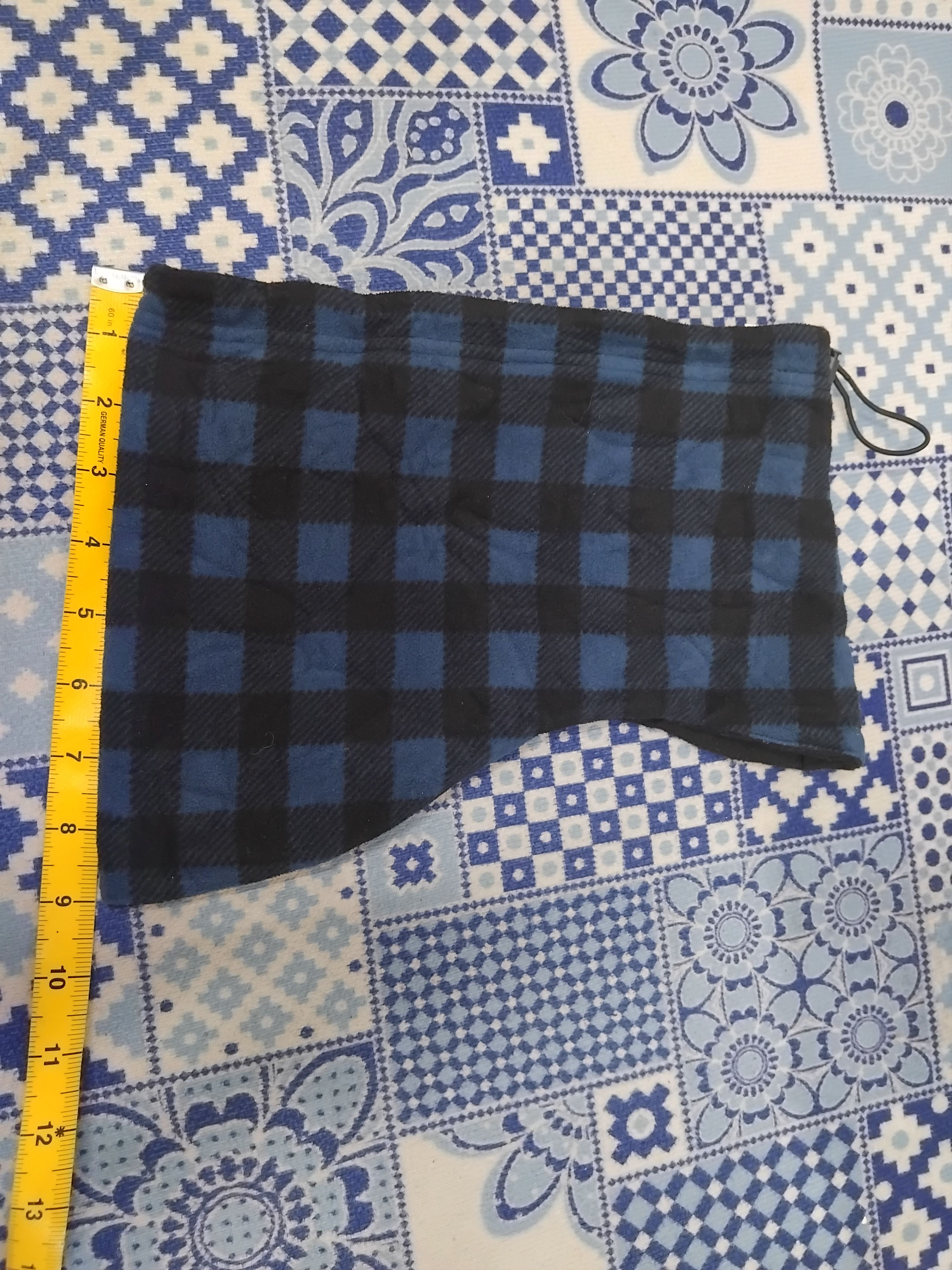 Japanese Brand Uniqlo checkered blue head mask Size ONE SIZE - 2 Thumbnail