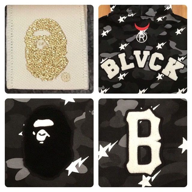 Bape × Black Scale BAPE × BLACK SCALE Shark full zip hoodie abathing ape Size US S / EU 44-46 / 1 - 10 Thumbnail