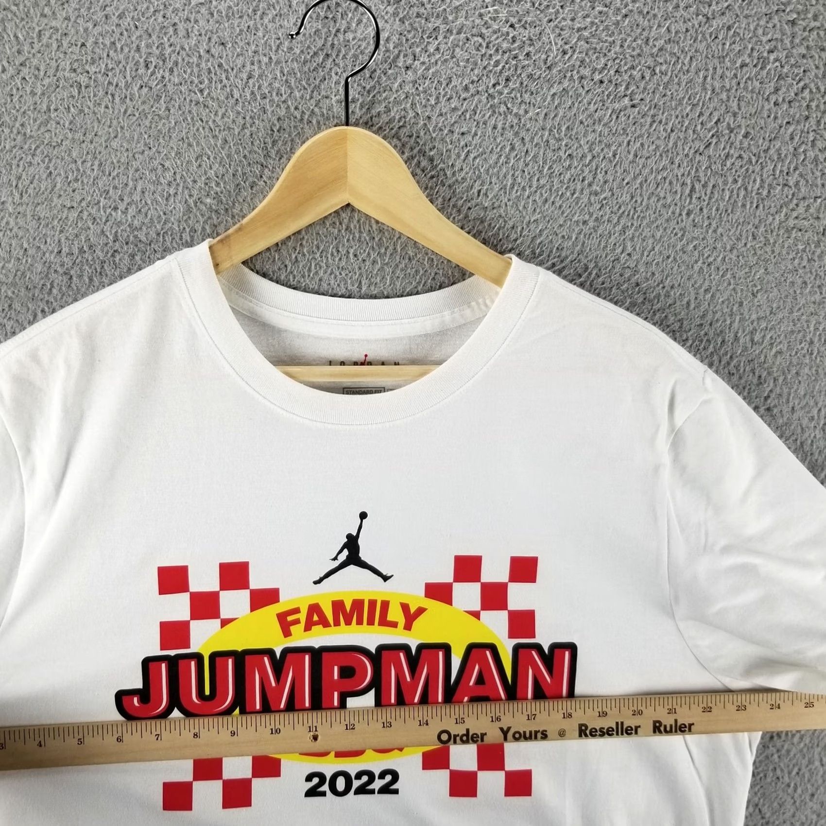 Nike Nike Jordan Jumpman BBQ 2022 Shirt XL White Crew Neck Short Sleeve Men T-Shirt Jordan Jumpman Sports World Headquarters Exclusive Tee Size US XL / EU 56 / 4 - 6 Thumbnail