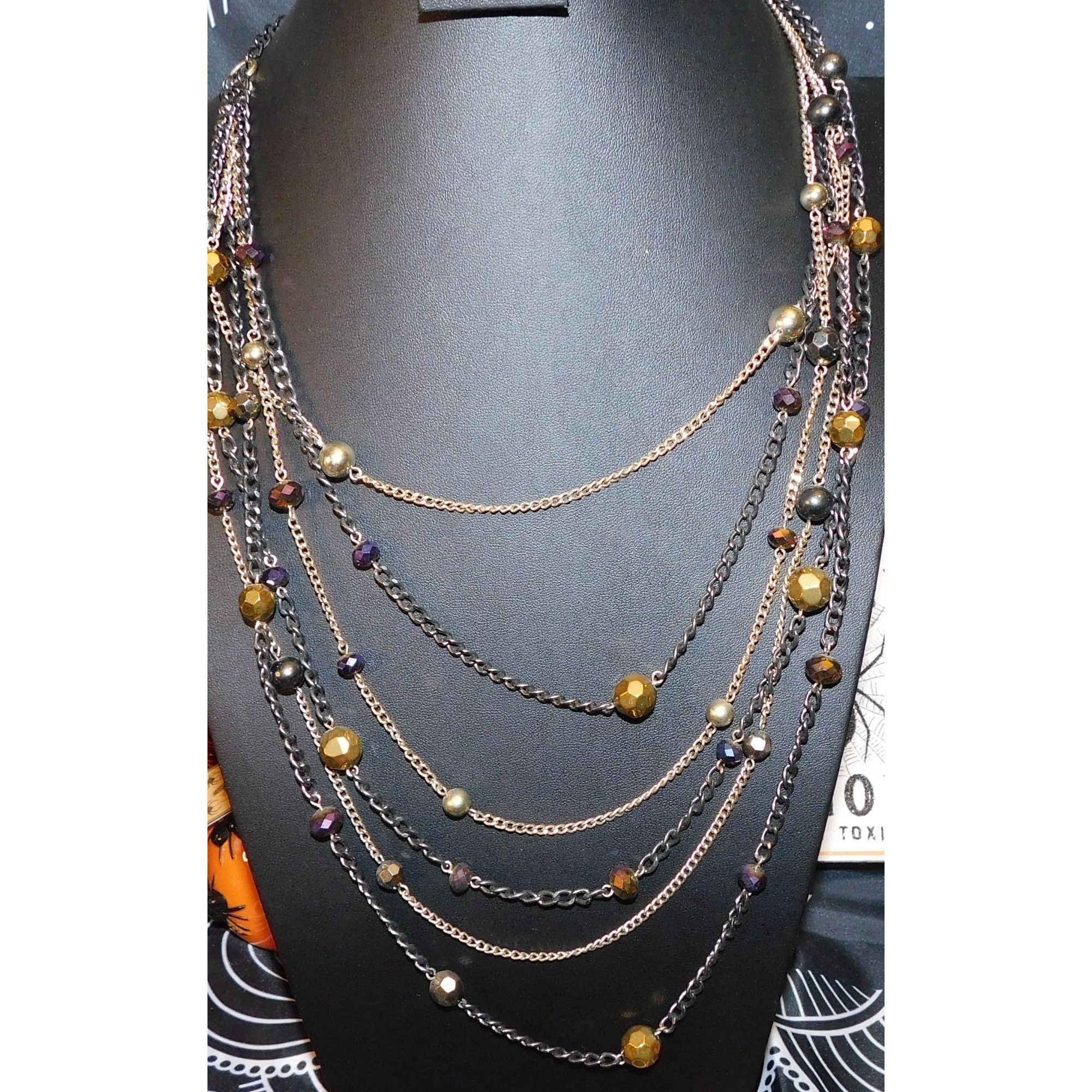 Other Glam Rock Cascade Celestial Layered Station Necklace Size ONE SIZE - 3 Thumbnail