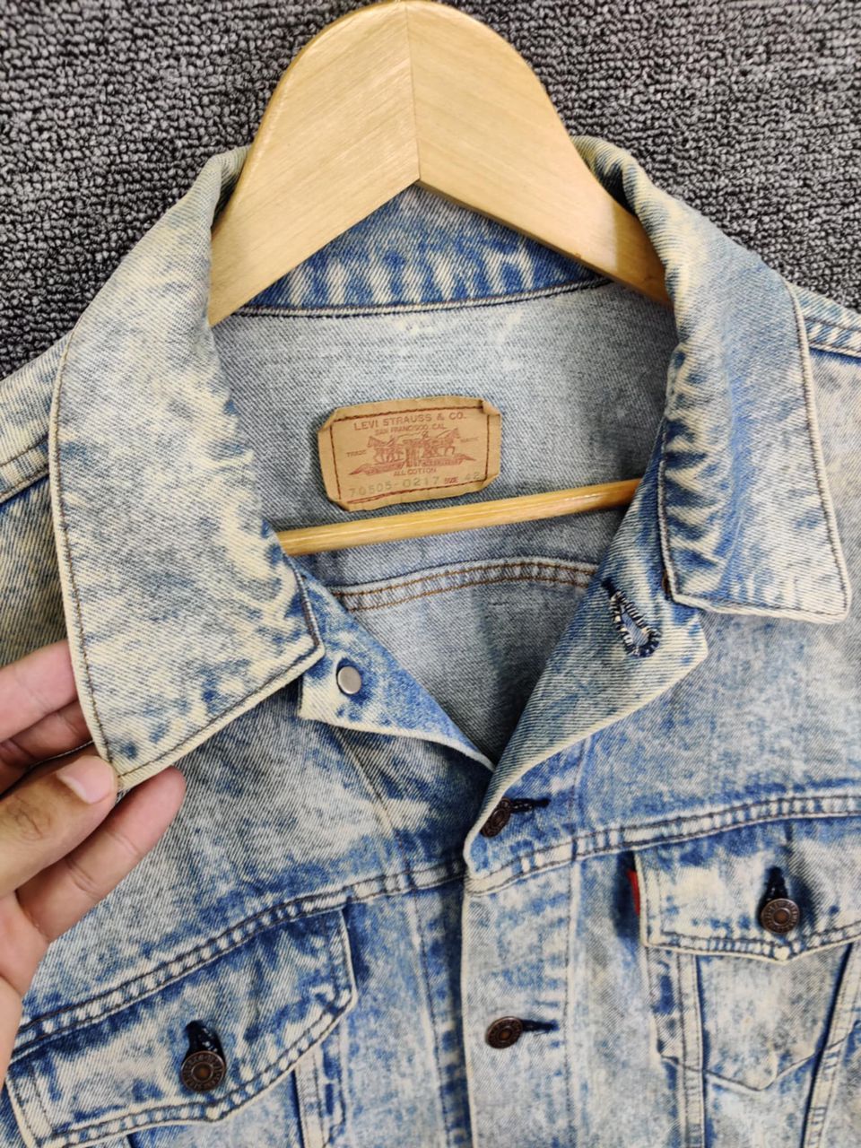 Levi's Vintage 90s Levi's 70505 - 0217 Denim Trucker Jacket Size US M / EU 48-50 / 2 - 6 Thumbnail