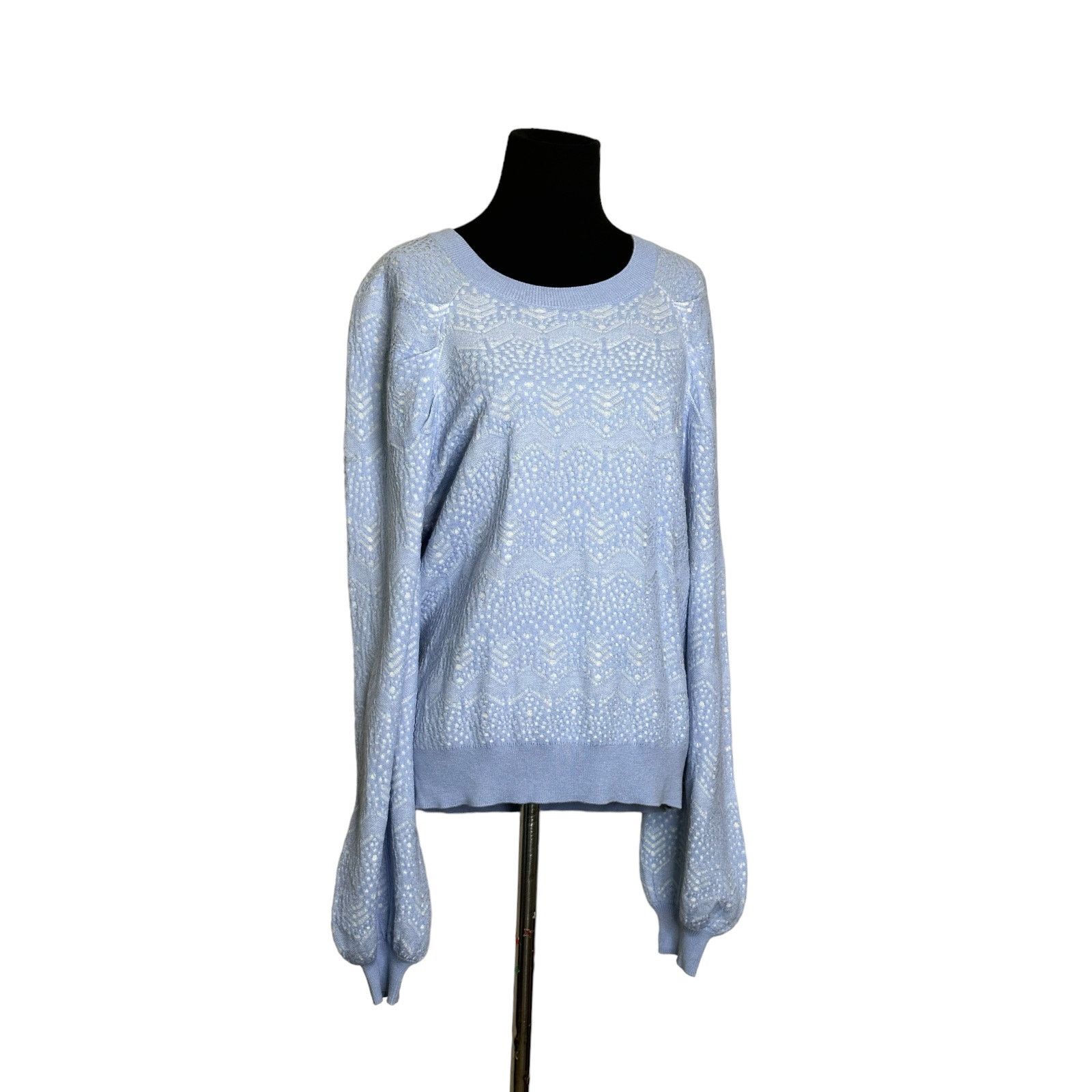 Joie Joie Dulcia blue over white long sleeves sweater size XL Size XL / US 12-14 / IT 48-50 - 12 Thumbnail