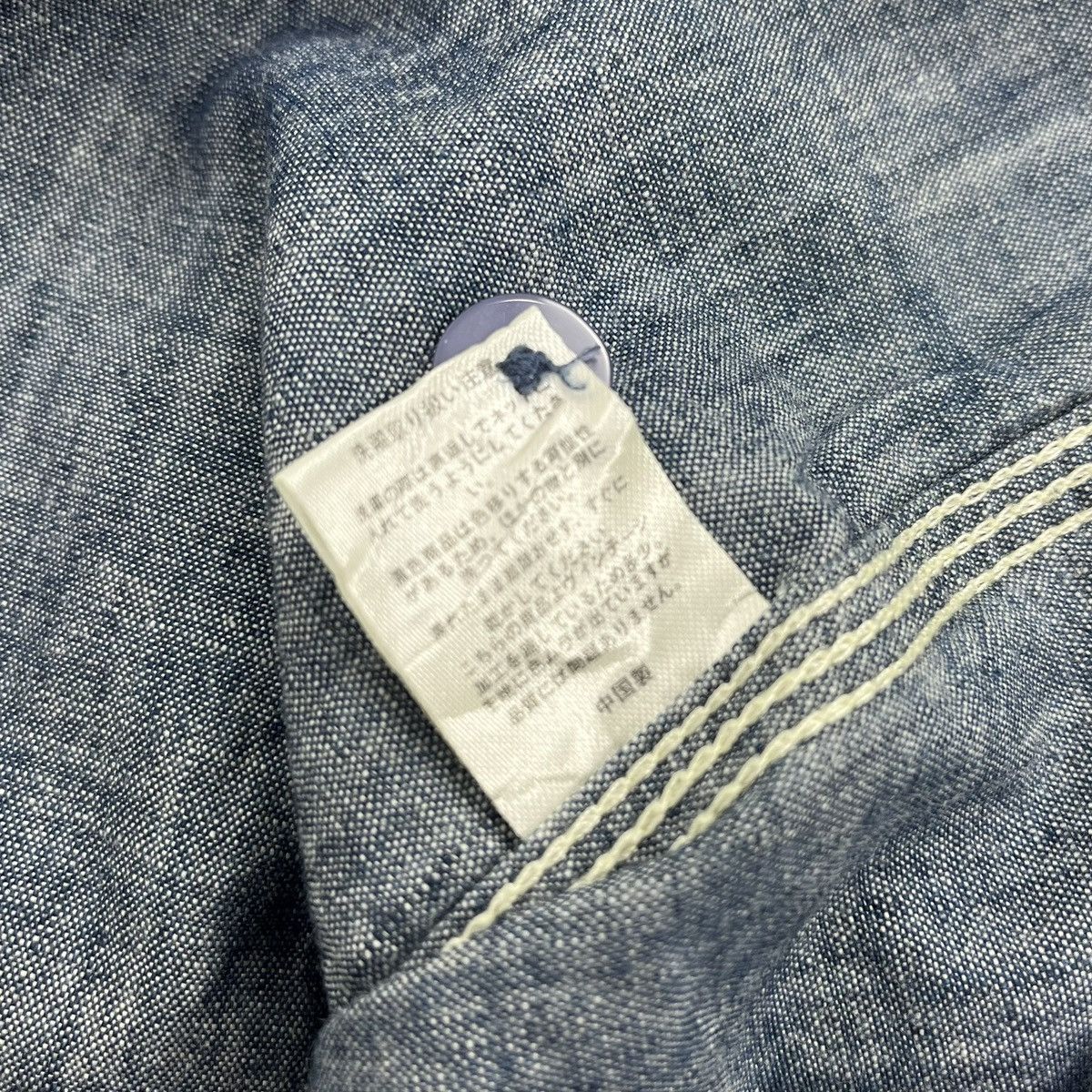 Japanese Brand Vintage Houston Military USN Chambray Pocket Denim Shirt Size US M / EU 48-50 / 2 - 10 Thumbnail