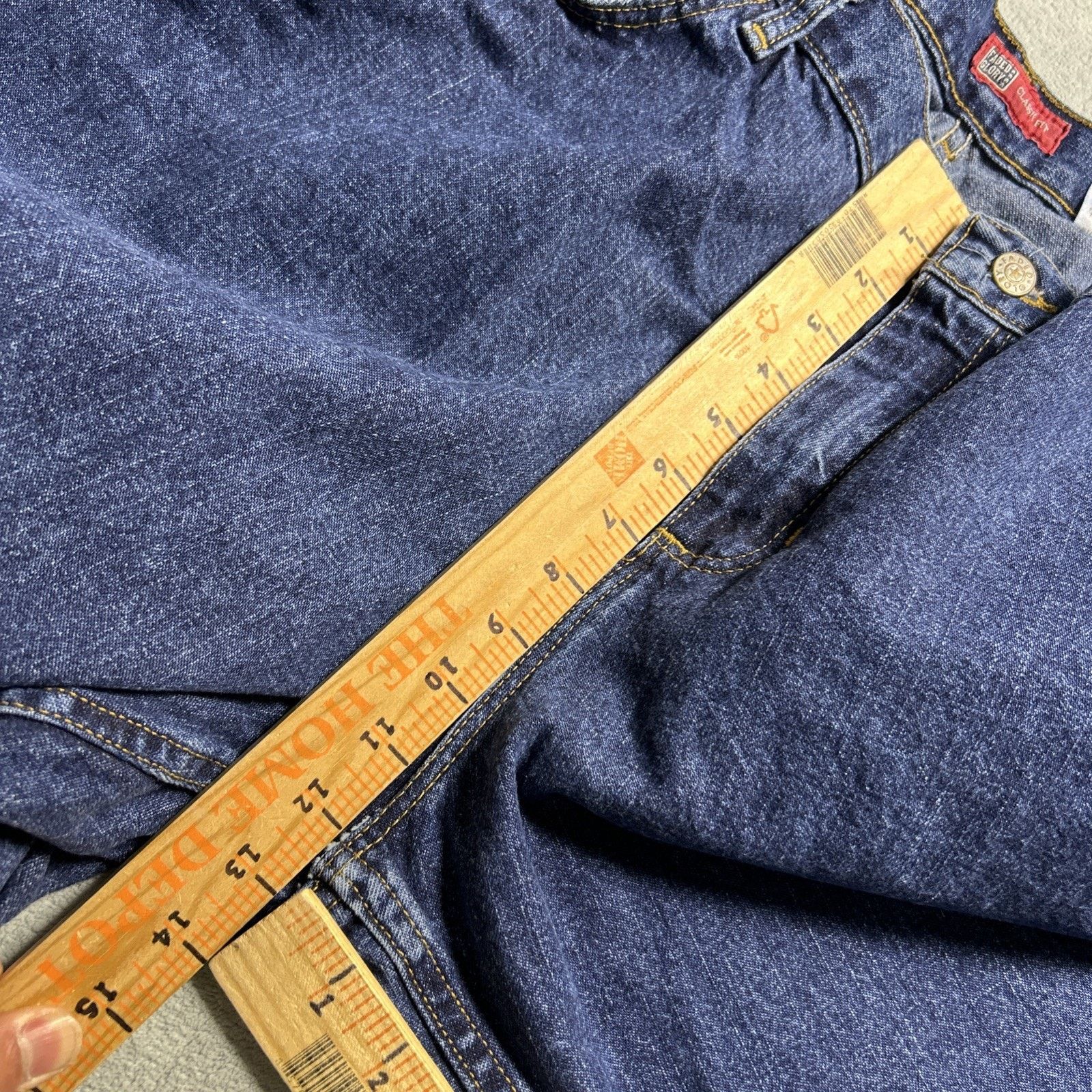 Faded Glory Beyond Baggy Jeans Womens 24W 43x28 Loose Hamilton Wide Size US 43 - 9 Thumbnail