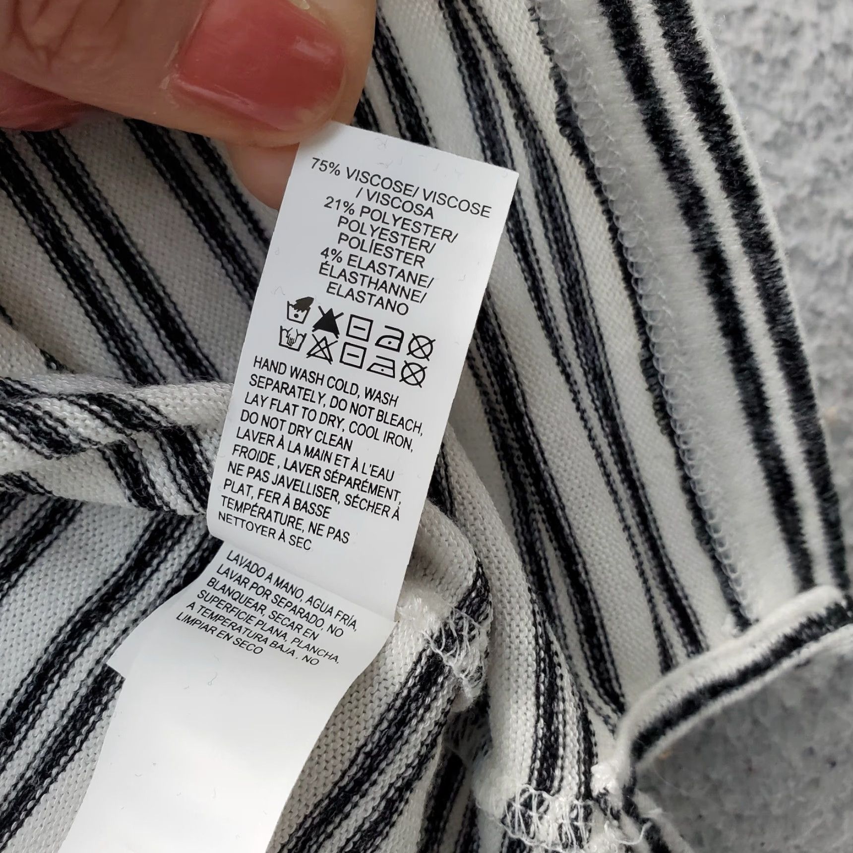 Lucky Brand Lucky Brand Shirt Womens XS Multicolor Striped Long Sleeve Pullover Top Size XS / US 0-2 / IT 36-38 - 7 Thumbnail