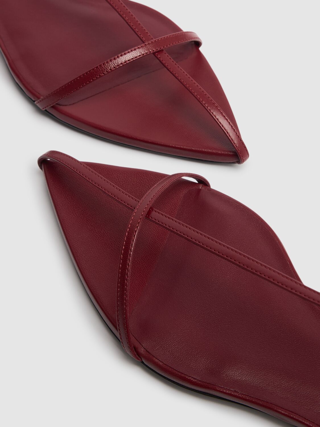 Jil Sander o1s22i1n0125 Leather Sandals in Red Size US 7 / IT 37 - 3 Thumbnail