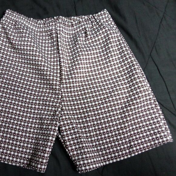 Other Vintage 60s K-Mart Geometric Pattern Polyester Shorts Size 32" / US 10 / IT 46 - 3 Thumbnail
