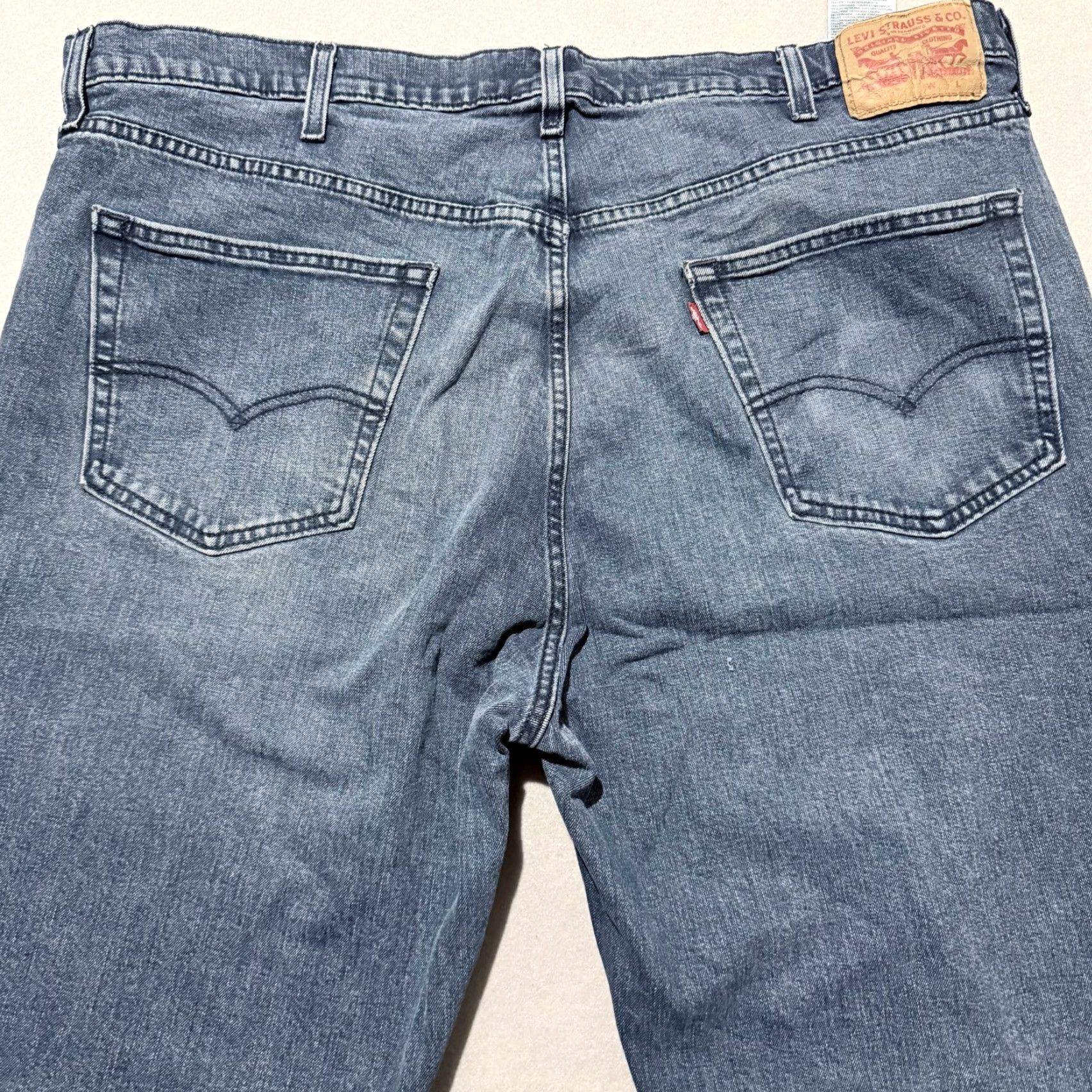Levi's Levi’s Jeans Men Blue Denim Pockets High Rise Classic Straight Zip Fly - 46x30 Size US 30 / EU 46 - 4 Thumbnail