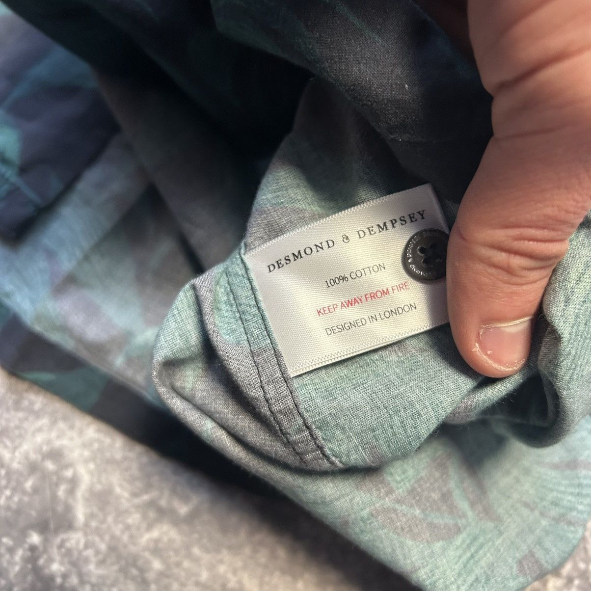 Other Designer Desmond & Dempsey Graphic Button Pijama Shirt Size US L / EU 52-54 / 3 - 7 Thumbnail