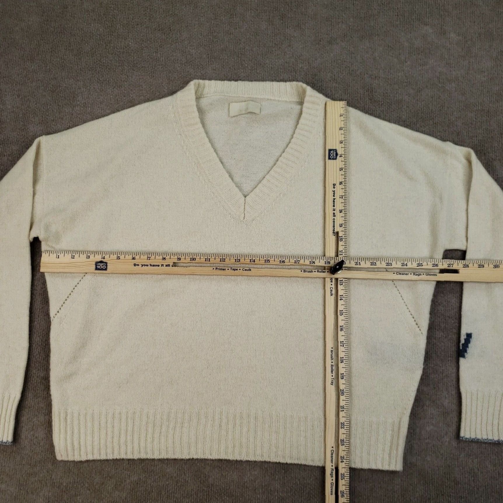 Zadig & Voltaire Zadig & Voltaire Sweater Womens Large Beige Rosy V-Neck Pullover Cashmere Italy Size L / US 10 / IT 46 - 2 Thumbnail