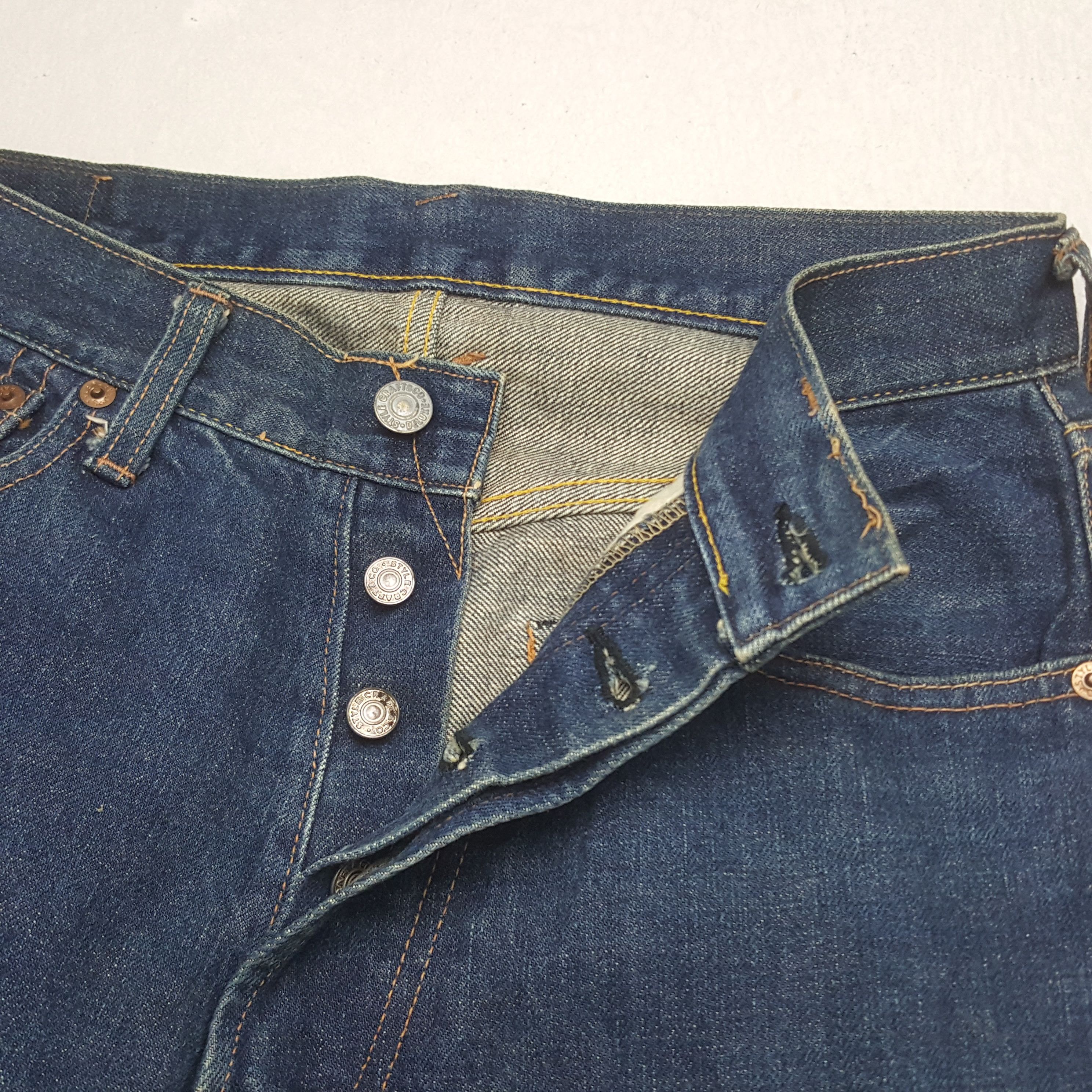 Japanese Brand Vintage Evis Japanese Daicock Custom Art Denim Jeans C280N32 Size US 28 / EU 44 - 7 Thumbnail
