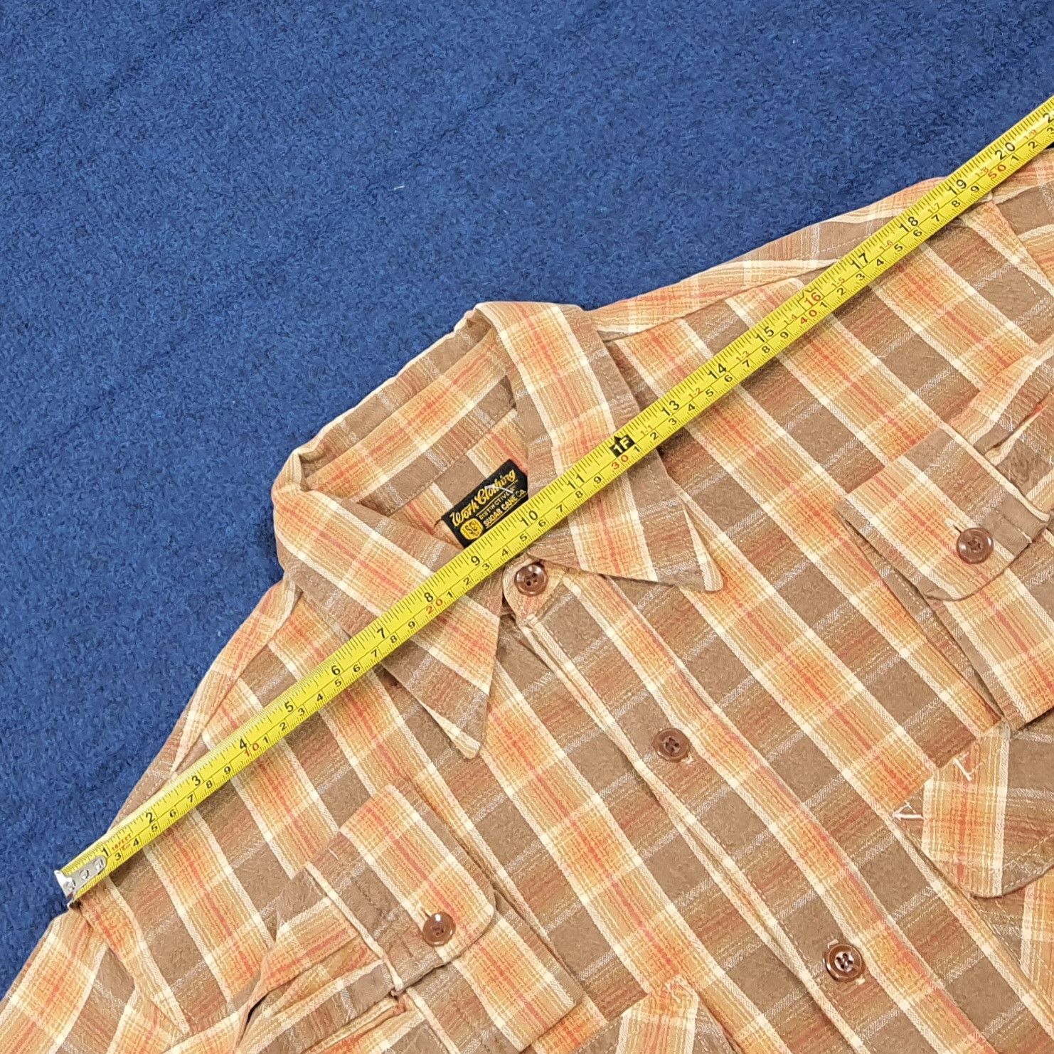 Sugar Cane Vintage Sugar Cane Japan Flannel Button Up Shirt C294N42 Size US M / EU 48-50 / 2 - 8 Thumbnail