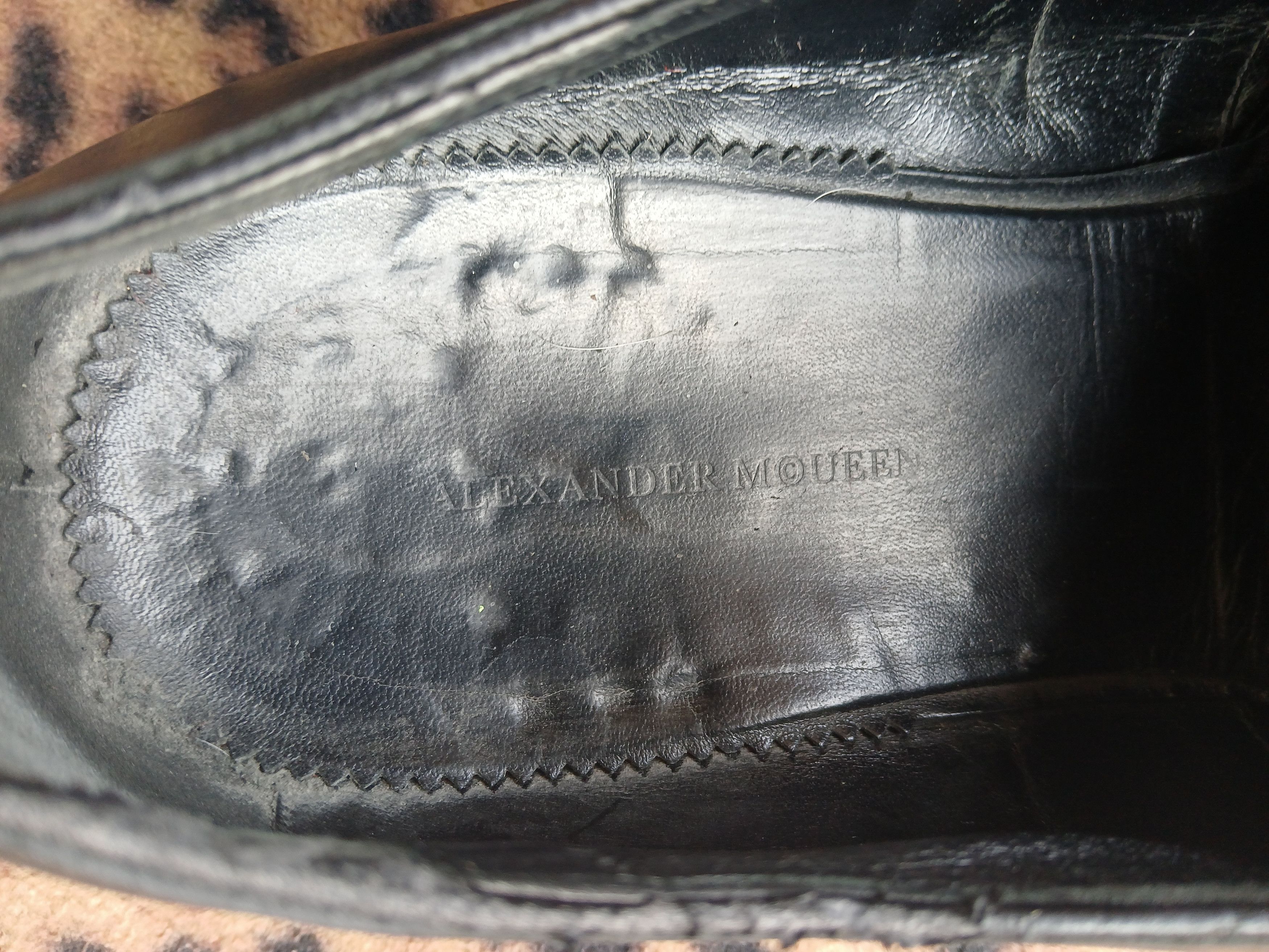 Alexander McQueen Alexander McQueen flocked moth derby shoe Size US 12 / EU 45 - 5 Thumbnail