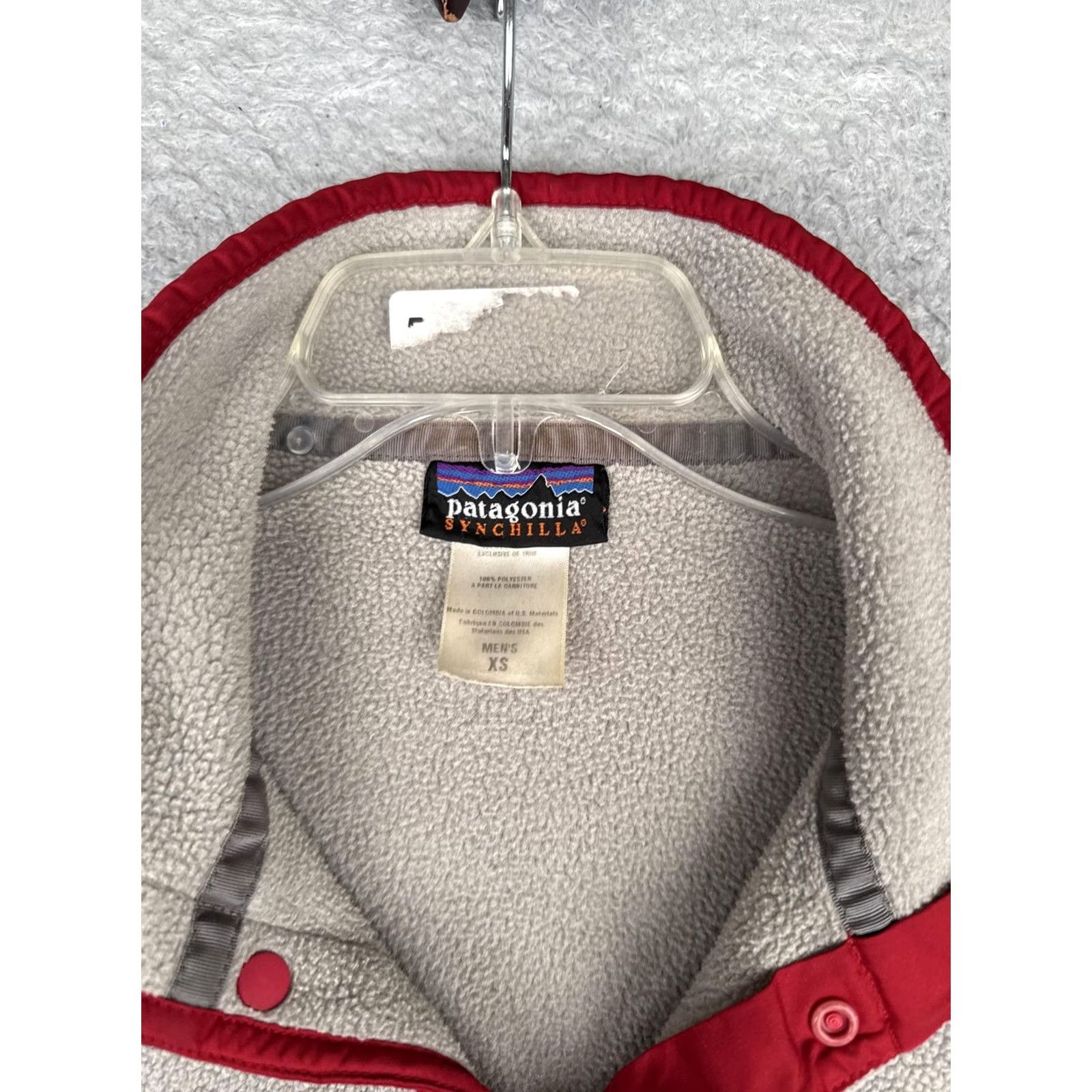 Patagonia Patagonia Sweater Mens XS Gray Fleece Snap T Pullover Chest Pocket Red Trim Size US XS / EU 42 / 0 - 7 Thumbnail