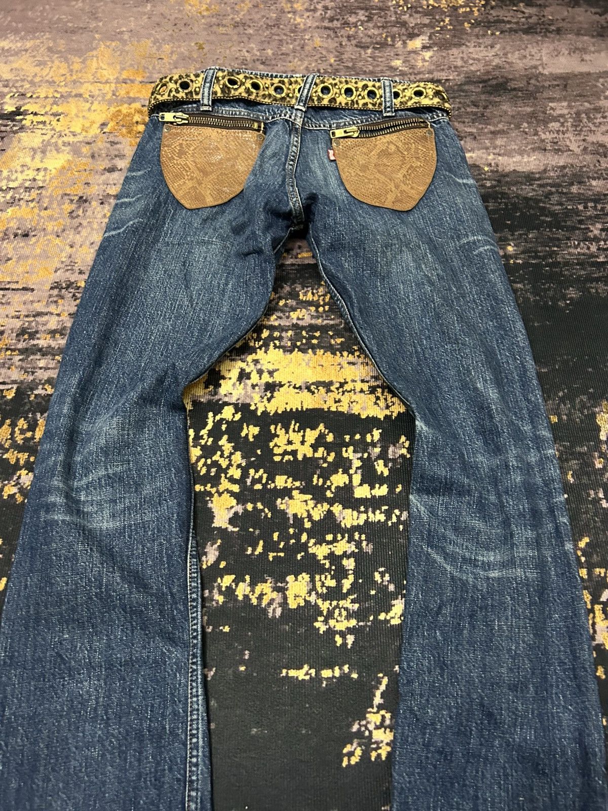 Tornado Mart RNA Inc Japan Distressed Snake Pocket Back Size US 31 - 6 Thumbnail