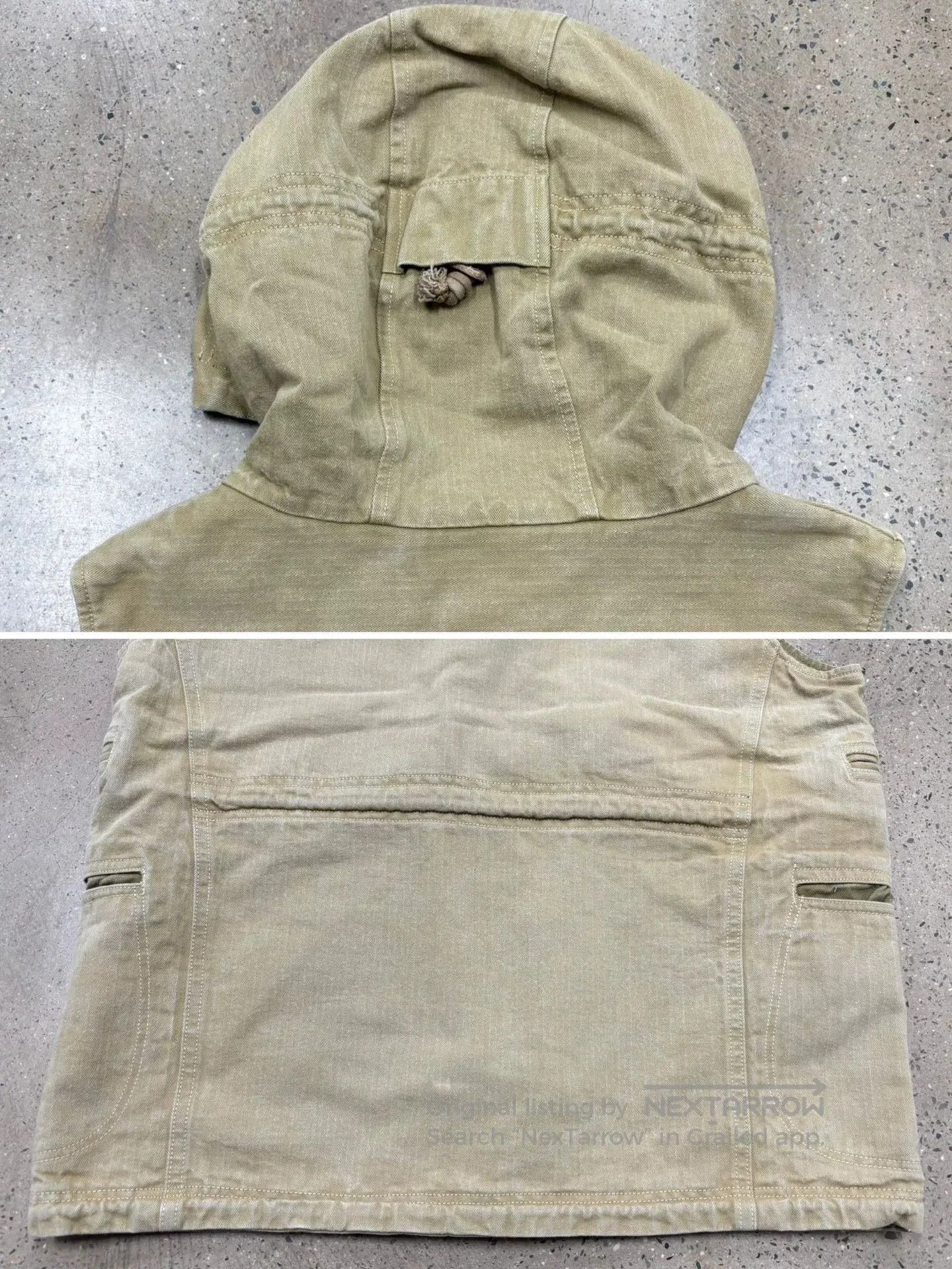 COLIMBO Vintage Washed Vest with Hood. Size US M / EU 48-50 / 2 - 7 Thumbnail