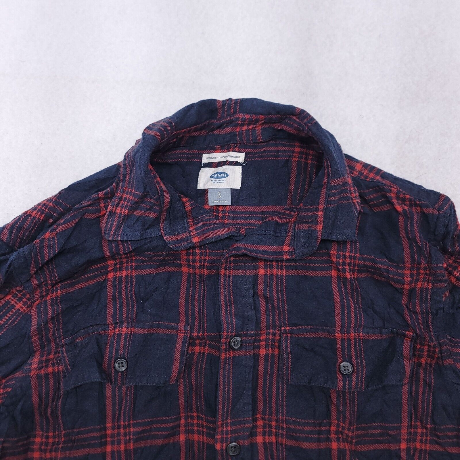 Old Navy Old Navy Tartan Flannel Shirt Mens Size Small S Blue Red Size US S / EU 44-46 / 1 - 1 Thumbnail