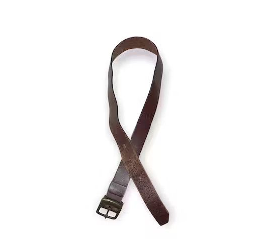 Edwin × Leather Vintage Edwin Solid Brass Leather Buckle Belts Size ONE SIZE - 4 Thumbnail