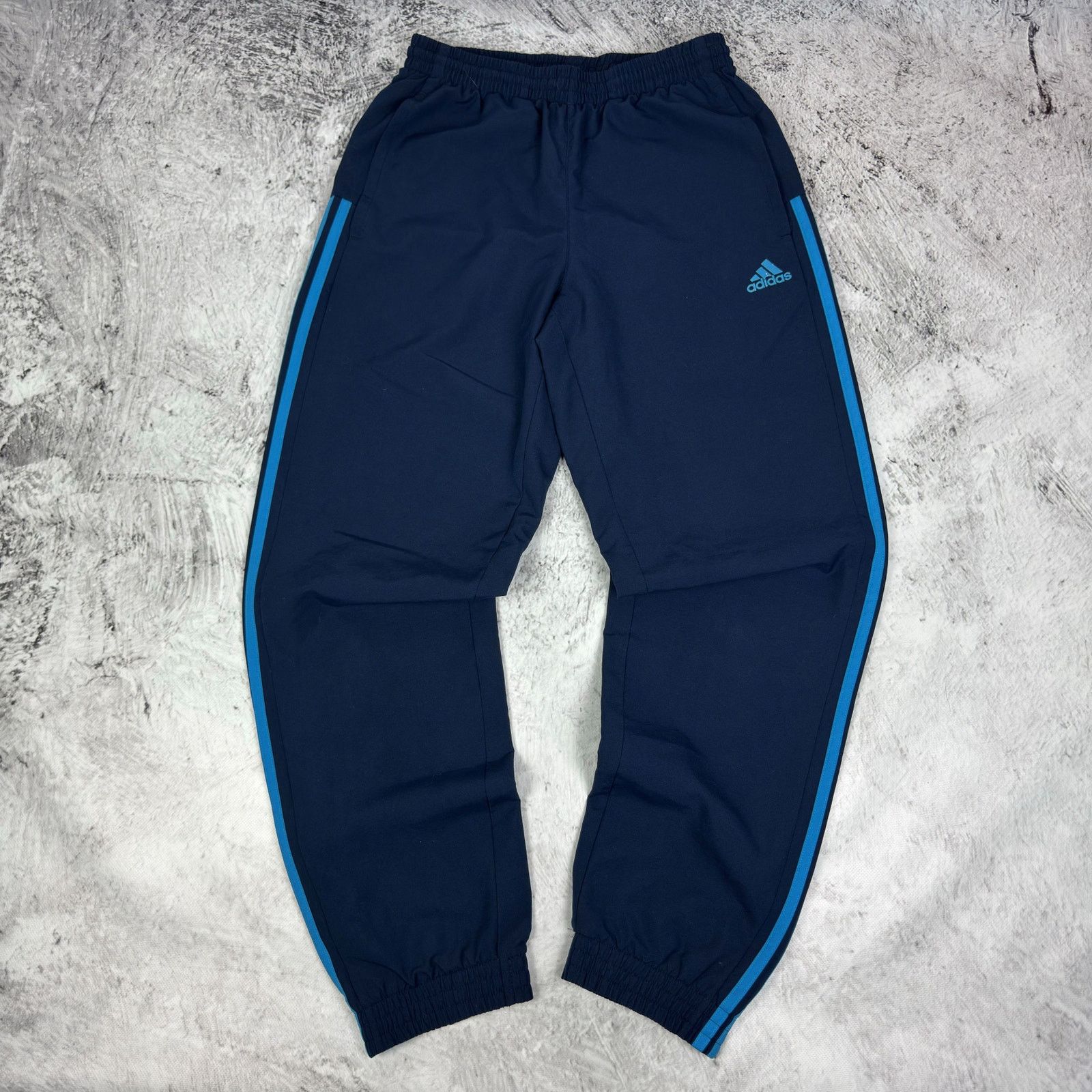 Adidas Adidas Navy Blue Logo Straight Leg Track Pant Small Size US 30 / EU 46 - 1 Thumbnail