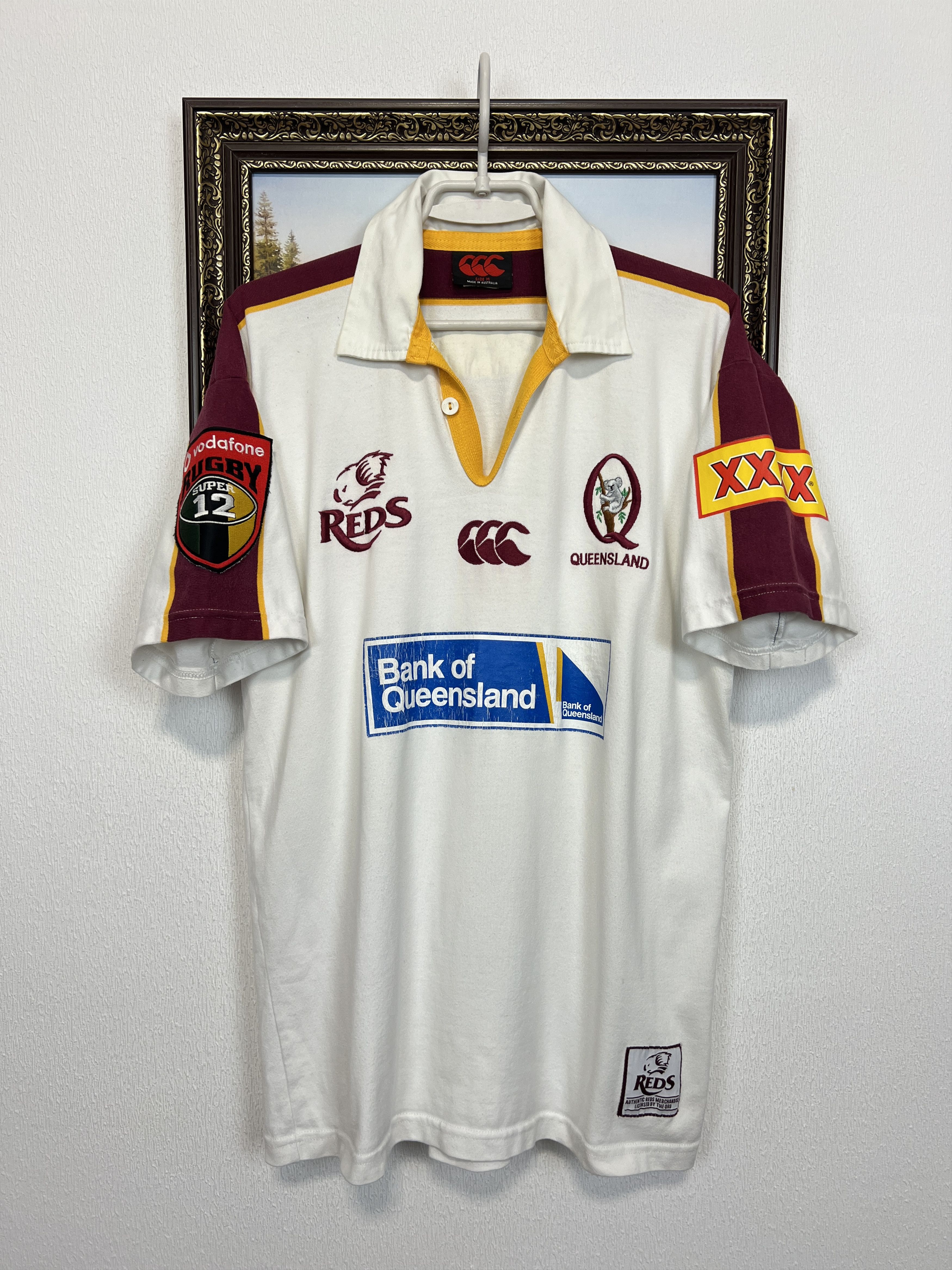 Vintage Queensland State of Origin Maroon Rugby Jersey Trikot Shirt Size US M / EU 48-50 / 2 - 1 Thumbnail