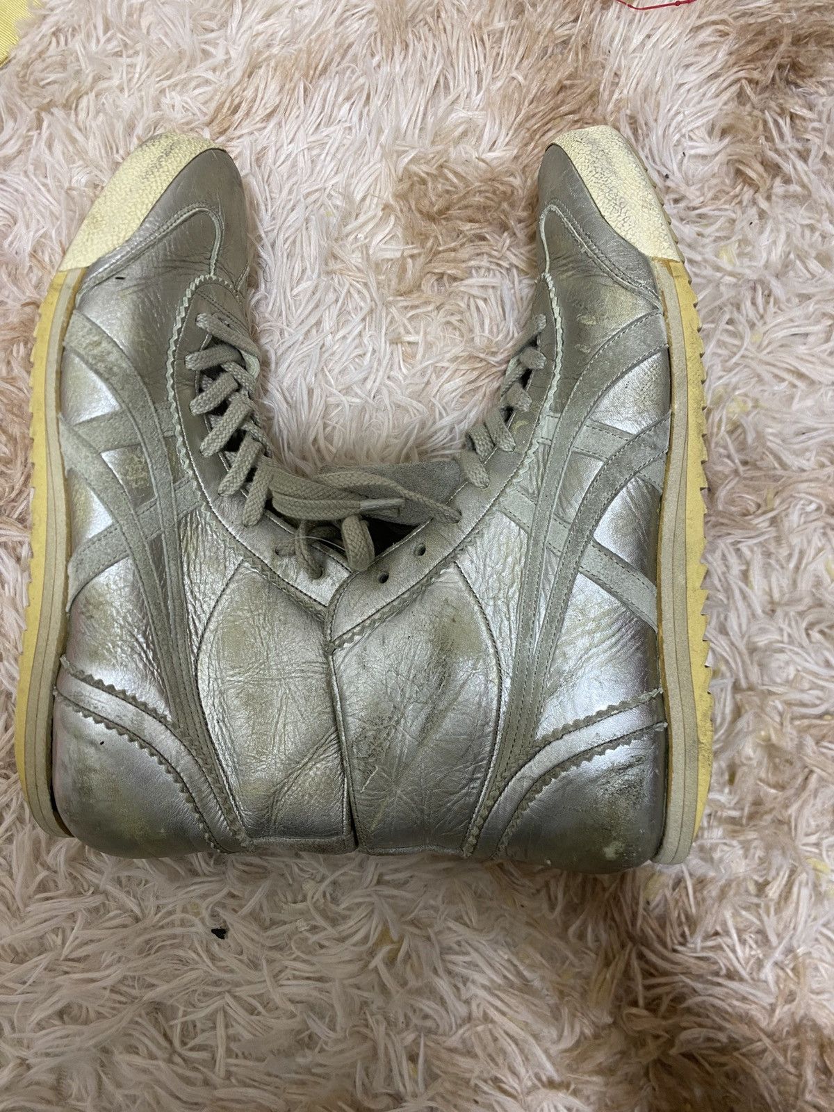 Onitsuka Tiger “Onitsuka Tiger Mexico Mid Runner Deluxe TH3L1L Silver Size US 6.5 / EU 39-40 - 3 Thumbnail