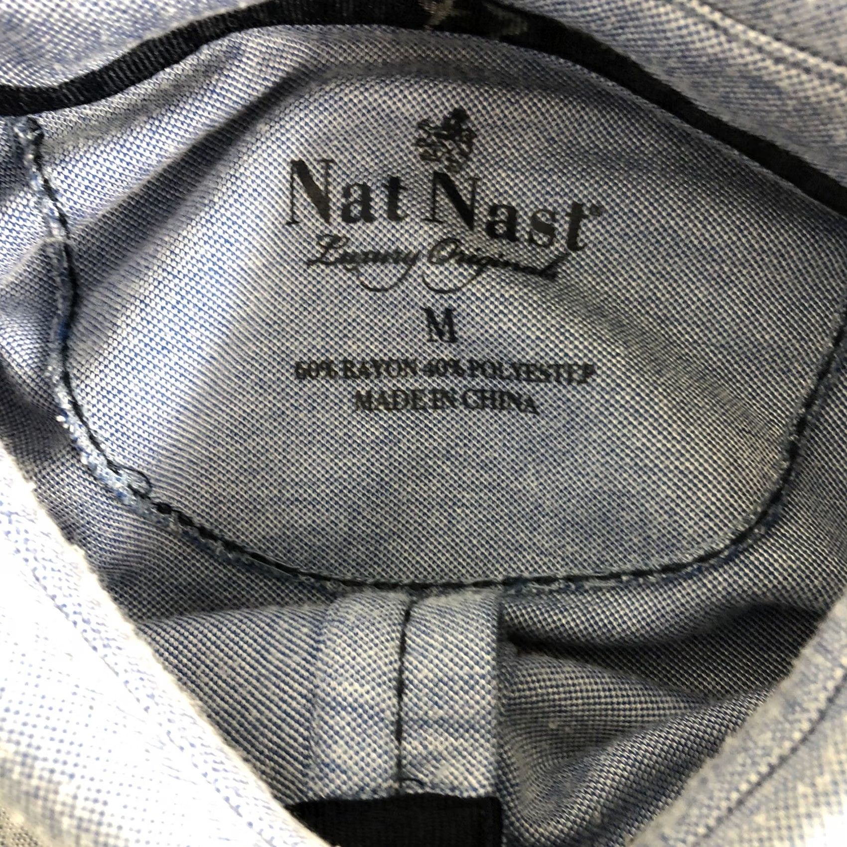Nat Nast Nat Nast Luxury Originals Polo Shirt Men Short Sleeve Button Solid Blue M Size US M / EU 48-50 / 2 - 4 Thumbnail